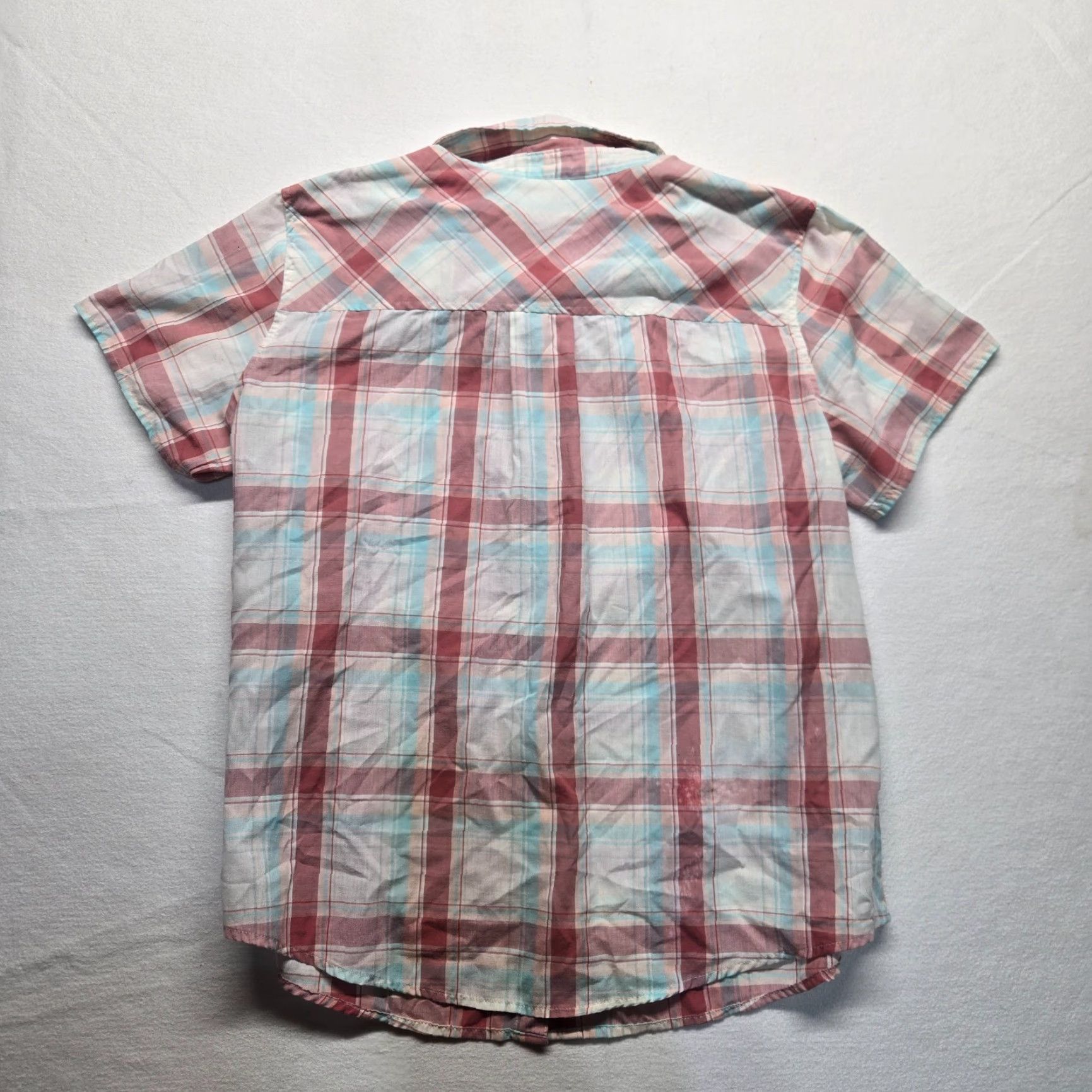 Wrangler Wrangler Shirt Western Multicolor Plaid Short Sleeve Adult Men XL Size 40" / US 18 - 6 Thumbnail