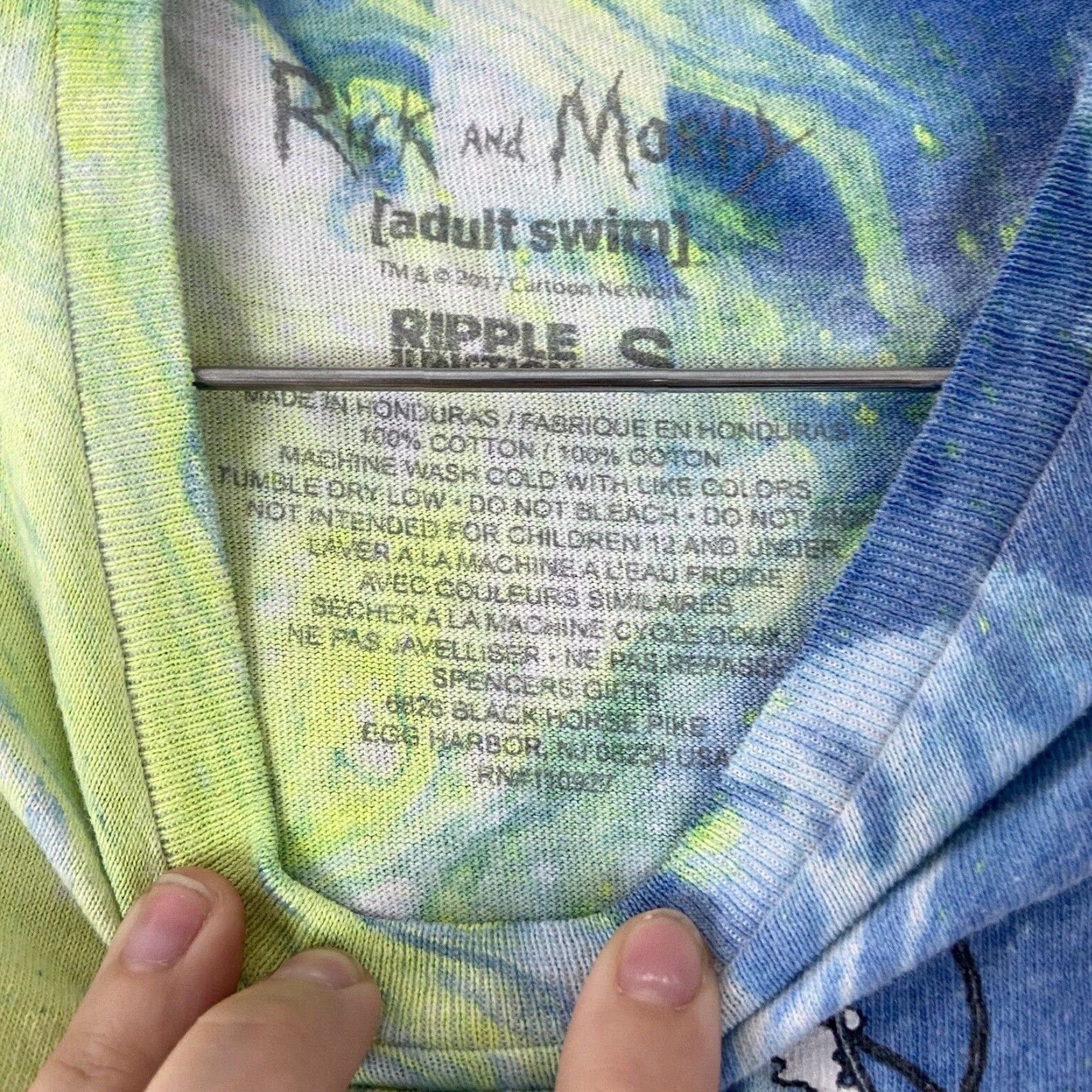 Ripple Junction Ripple Junction Rick And Marty Adult Swim Tie Dye T-Shirt Multicolor Small Mens Size US S / EU 44-46 / 1 - 6 Thumbnail