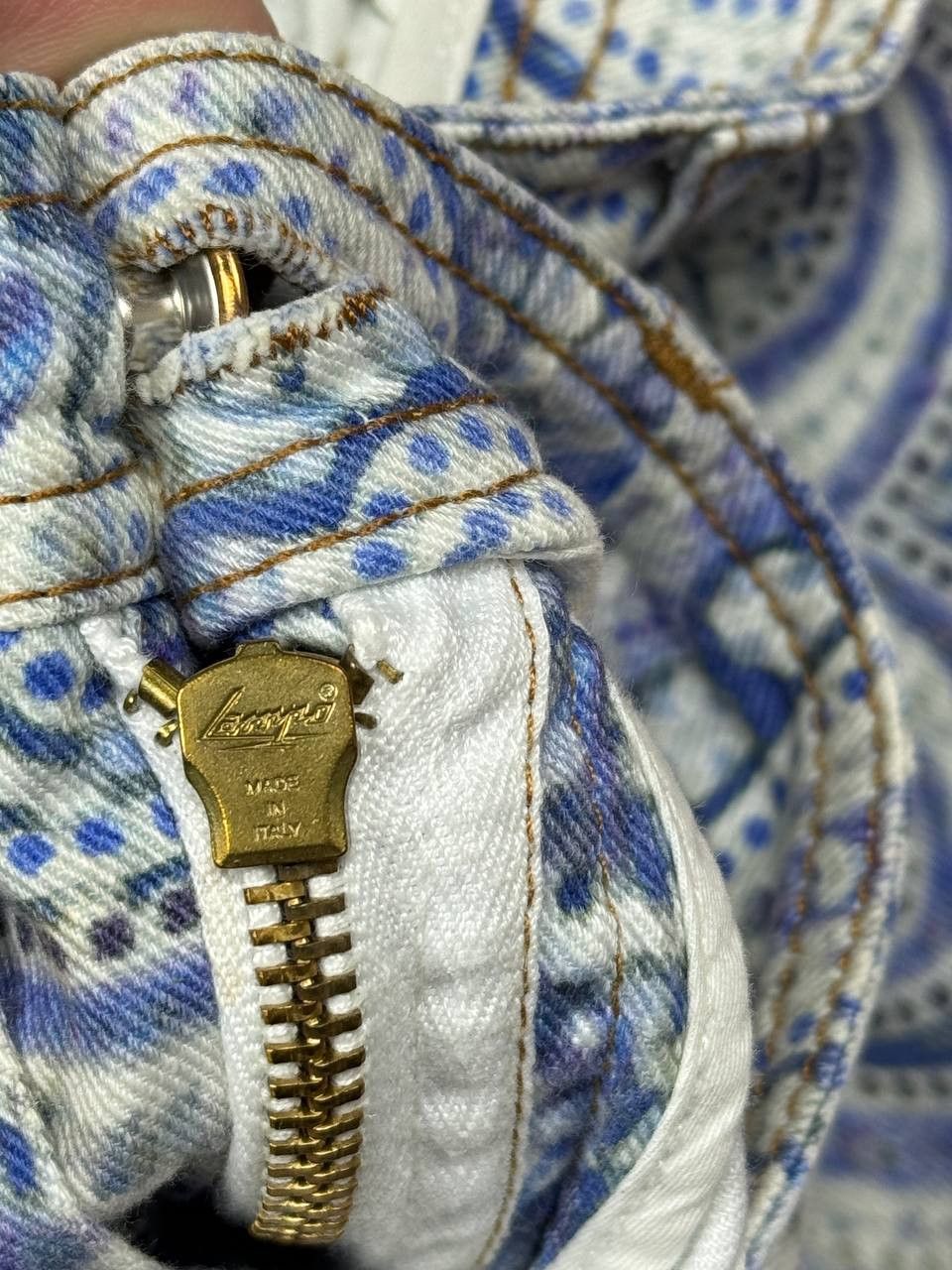 Etro ETRO Milano Luxury Designer Jeans Paisley Slim Pants Size 30 Size 30" / US 8 / IT 44 - 10 Thumbnail