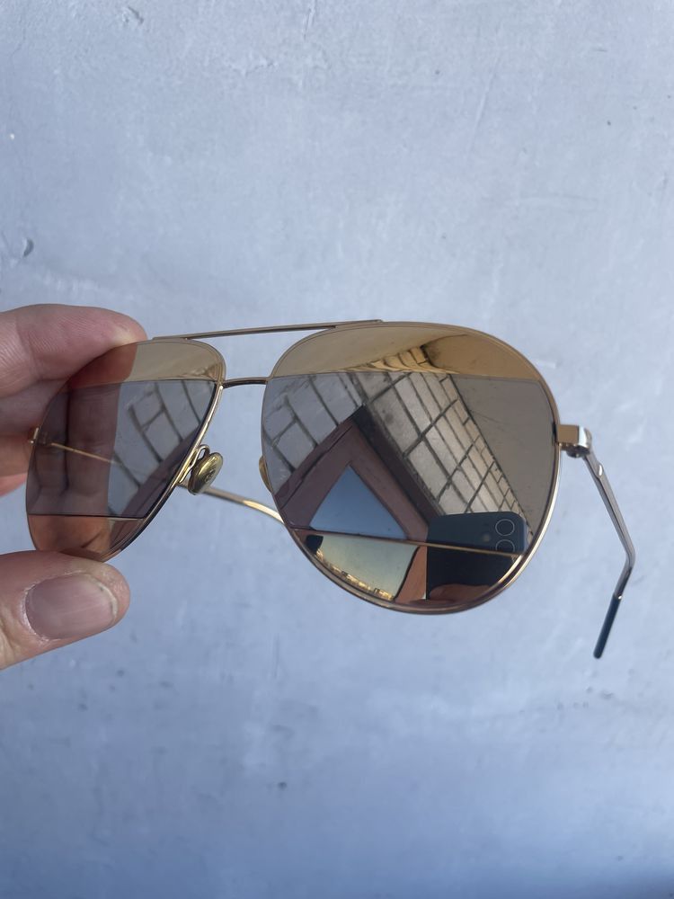 Christian Dior Monsieur Christian Dior Aviator Split Sunglasses Size ONE SIZE - 1 Thumbnail