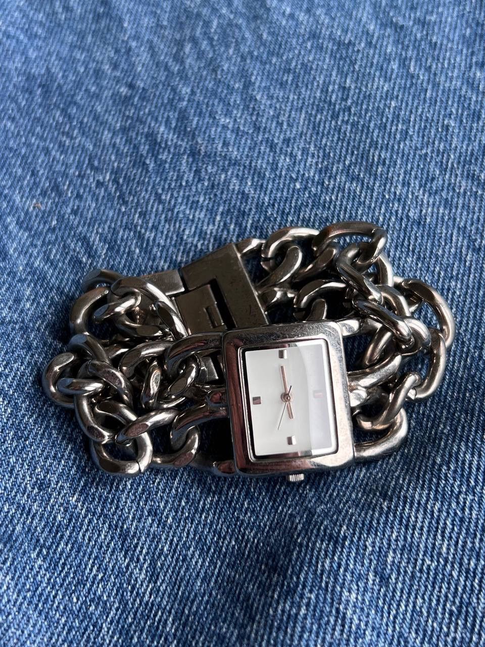 Japanese Brand Vintage Japanese style Chain Metal futuristic Watch Bracelet Size ONE SIZE - 1 Thumbnail