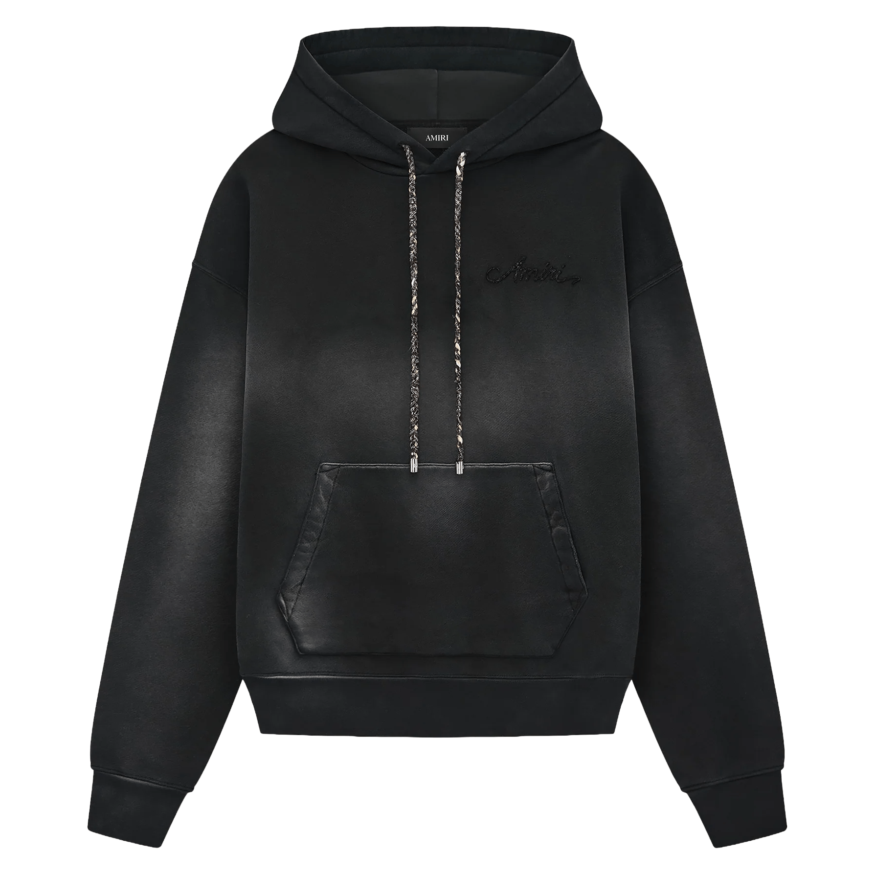 Amiri Bleach Bandana Overd Hoodie Black Size US S / EU 44-46 / 1 - 1 Thumbnail