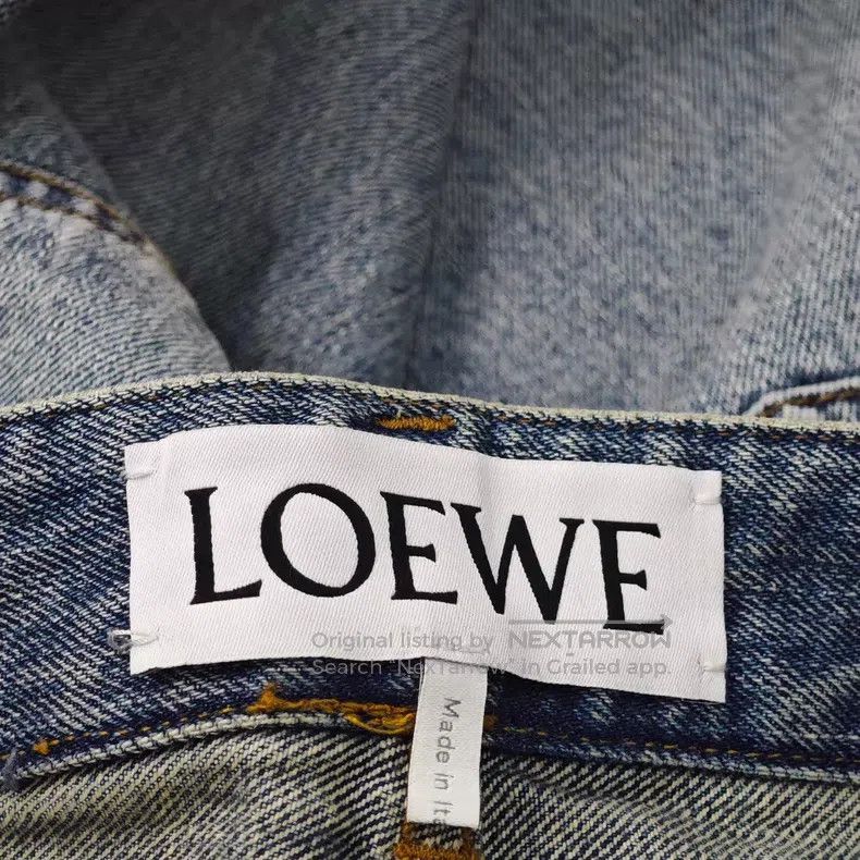 Loewe Loewe Blue Washed Cutlass Denim Pants Size 26" / US 2 / IT 38 - 5 Thumbnail