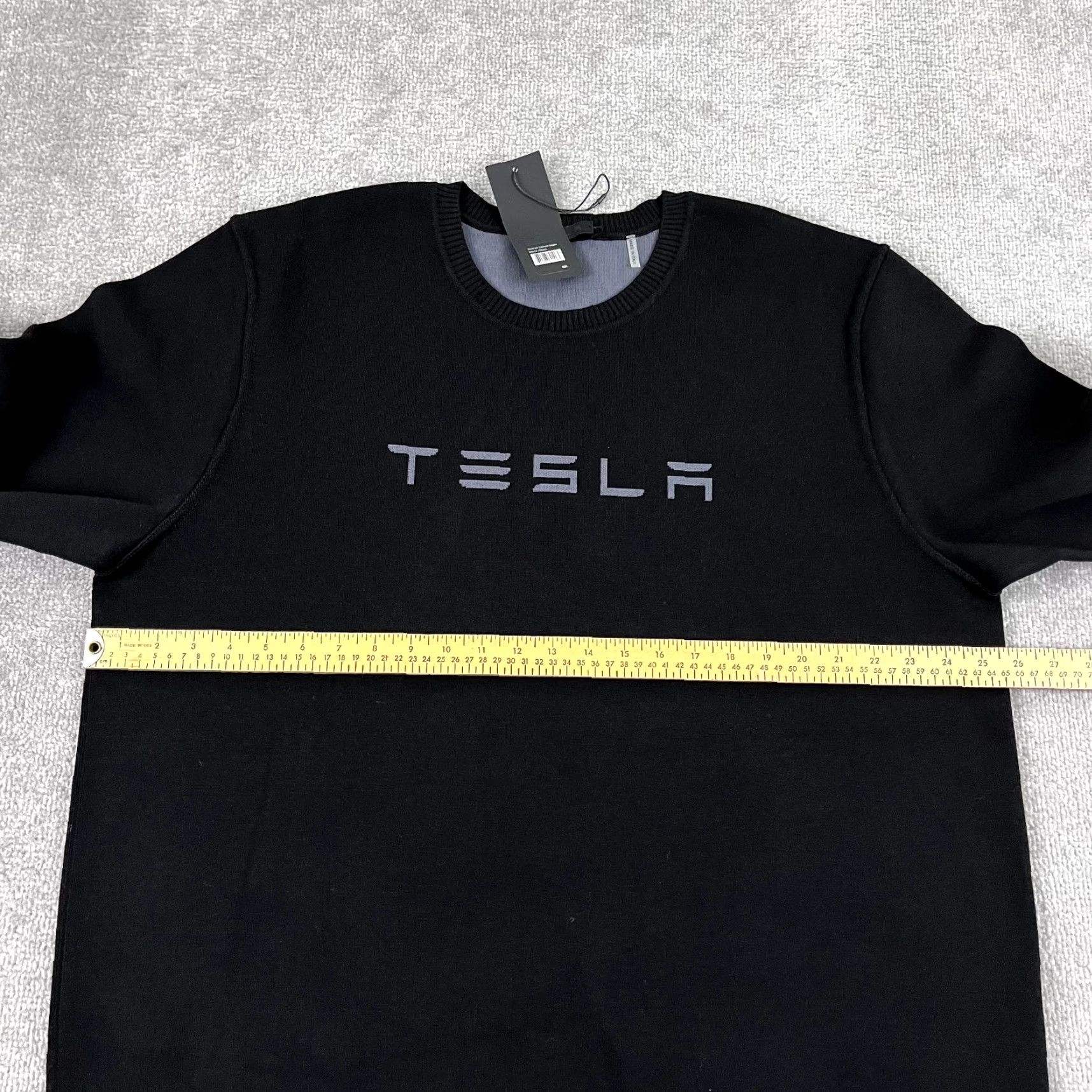 Vintage VINTAGE Tesla Sweater Men's 2XL Crewneck Wool Blend Black Pullover Casual Winter Size US XXL / EU 58 / 5 - 6 Thumbnail