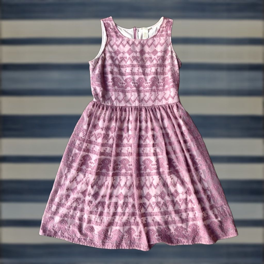 Vintage Sundance Mauve Pink Lace Overlay A-Line Dress Womens 6 Bohemian Lace Lined Sleeveless Round Neck Pullover Short Dress Vintage: No Size M / US 6-8 / IT 42-44 - 1 Thumbnail