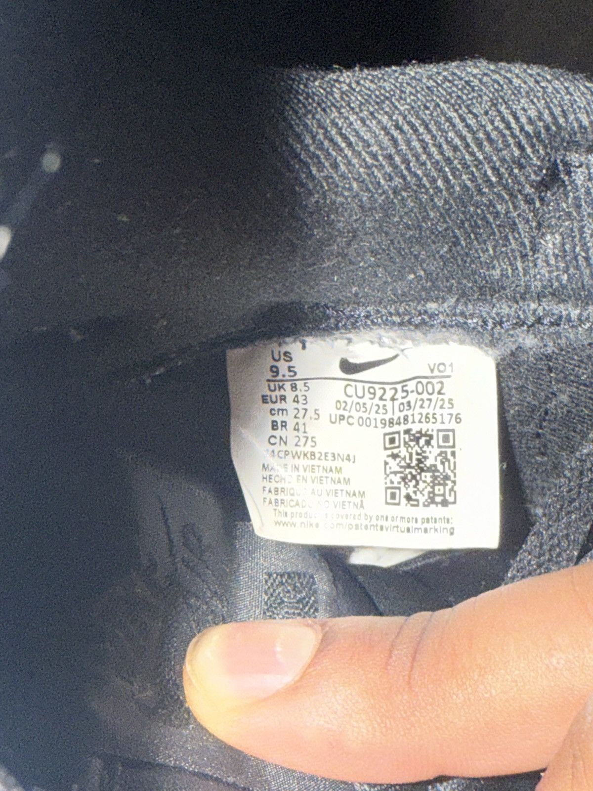 Nike × Supreme Nike supreme air force 1 black white 9.5 Size US 9.5 / EU 42-43 - 17 Thumbnail