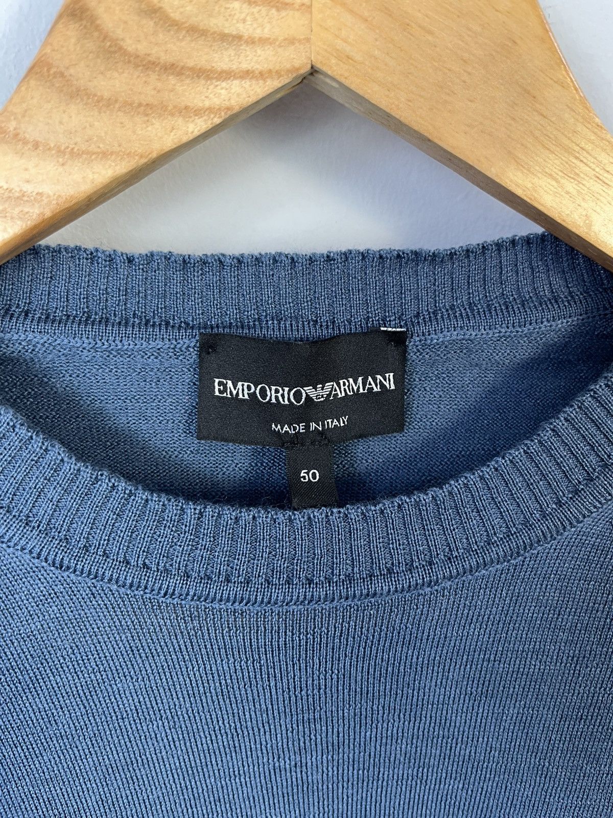 Emporio Armani Emporio Armani Luxury Wool Jumper Sweater Made in Italy Size US M / EU 48-50 / 2 - 7 Thumbnail