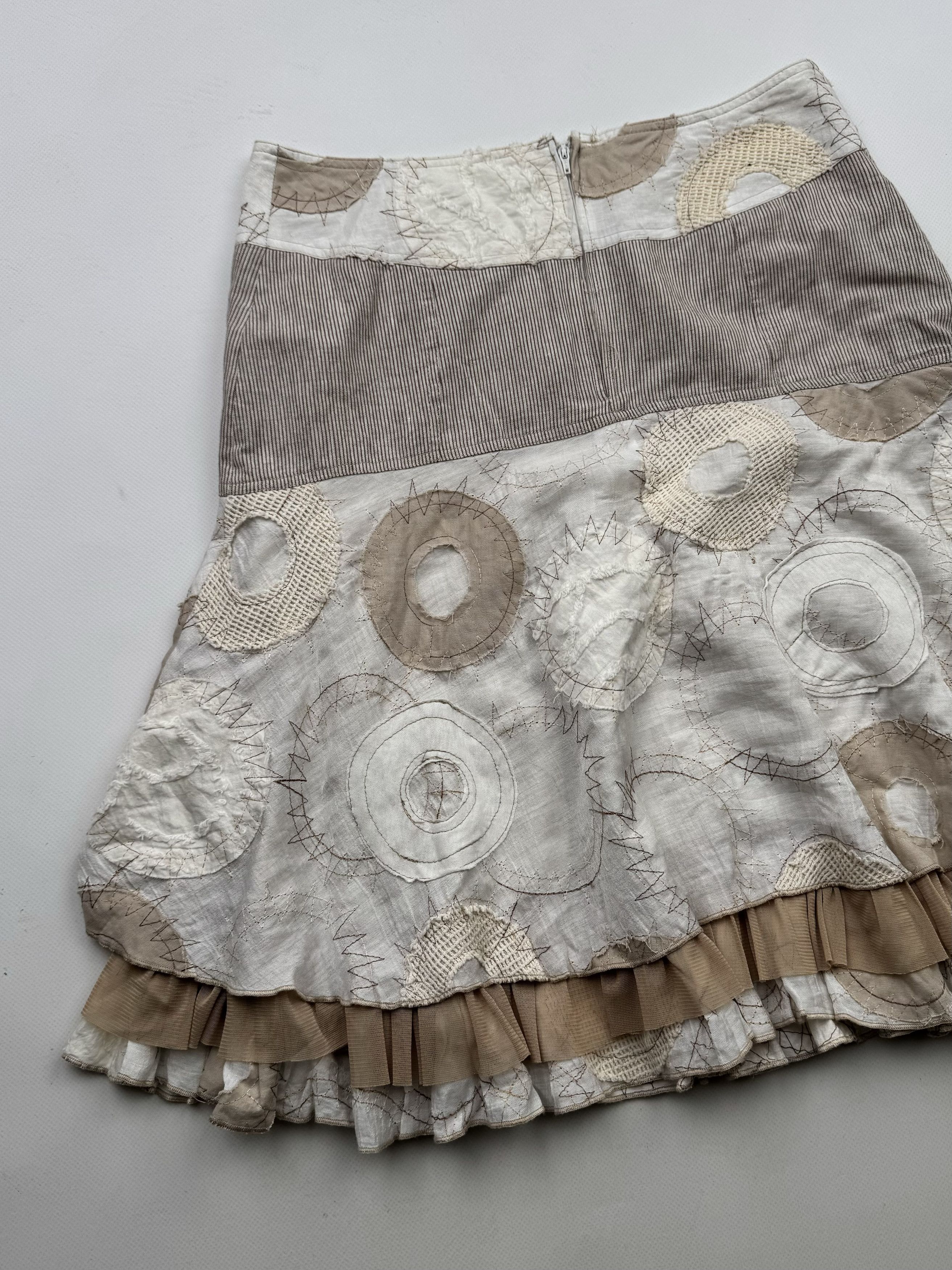 Japanese Brand 90's Midi Flared Skirt B67(V294)E2 Size 26" / US 2 / IT 38 - 8 Thumbnail