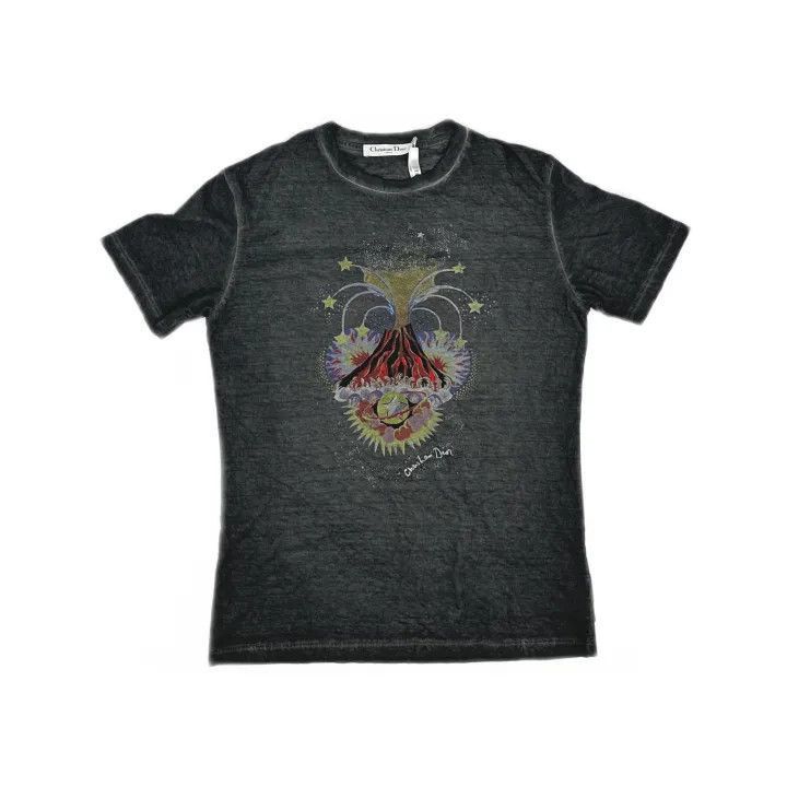 Dior Dior Volcano Print Short Sleeve T-Shirt 0079-2507 Size XS / US 0-2 / IT 36-38 - 2 Thumbnail