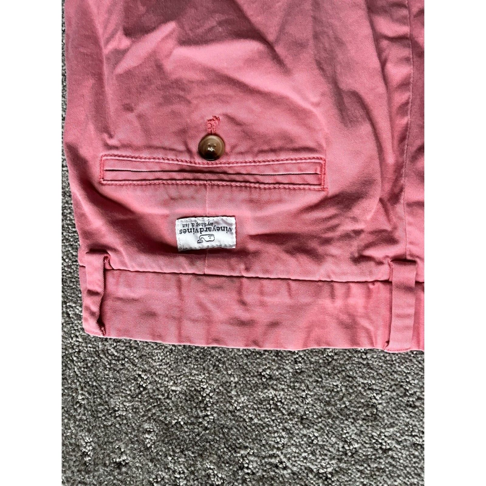 Vineyard Vines VINEYARD VINES Men's Chino Shorts 30" Inseam Pink Solid Logo Casual Summer Size US 30 / EU 46 - 3 Thumbnail