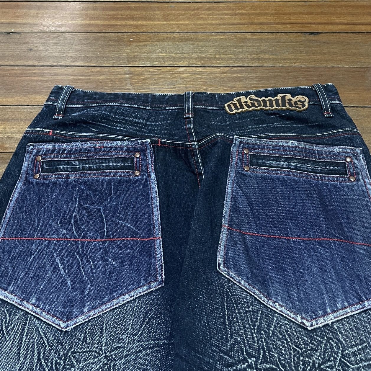 Vintage Very Rare Vintage Brand Akademiks Baggy Jeans 2000s Size US 34 / EU 50 - 4 Thumbnail