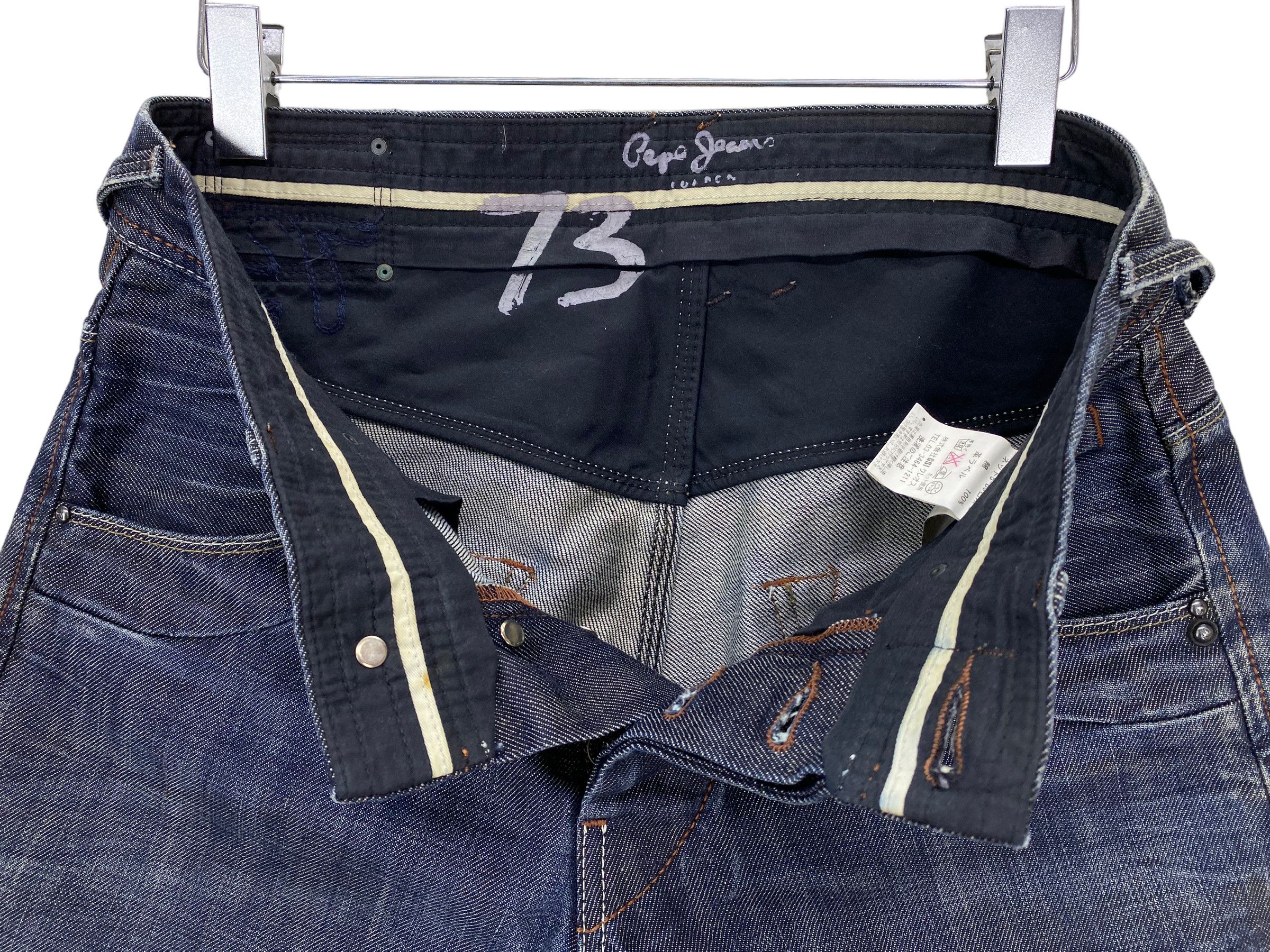 Pepe Jeans Straight Leg Denim Jeans Hip Hop Skateboards Jeans Pants Size US 31 - 5 Thumbnail