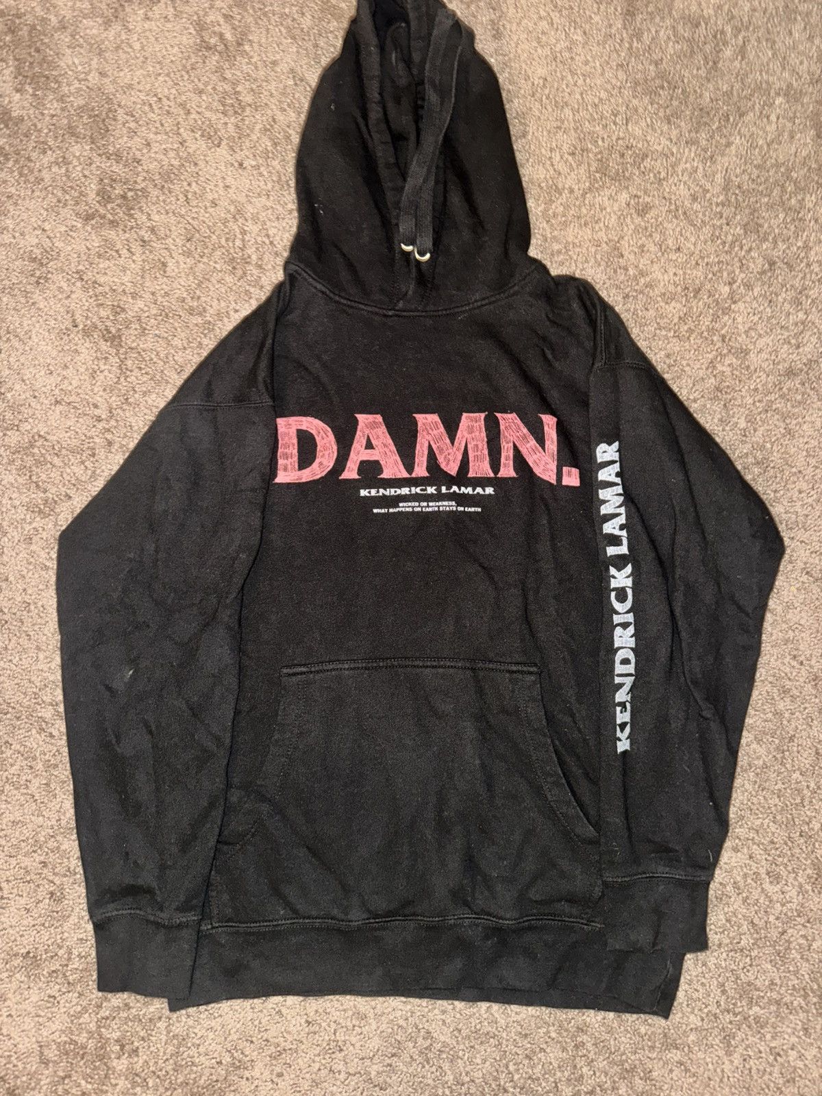 Kendrick Lamar Damn Tour 2017 TDE Hoodie Size Large