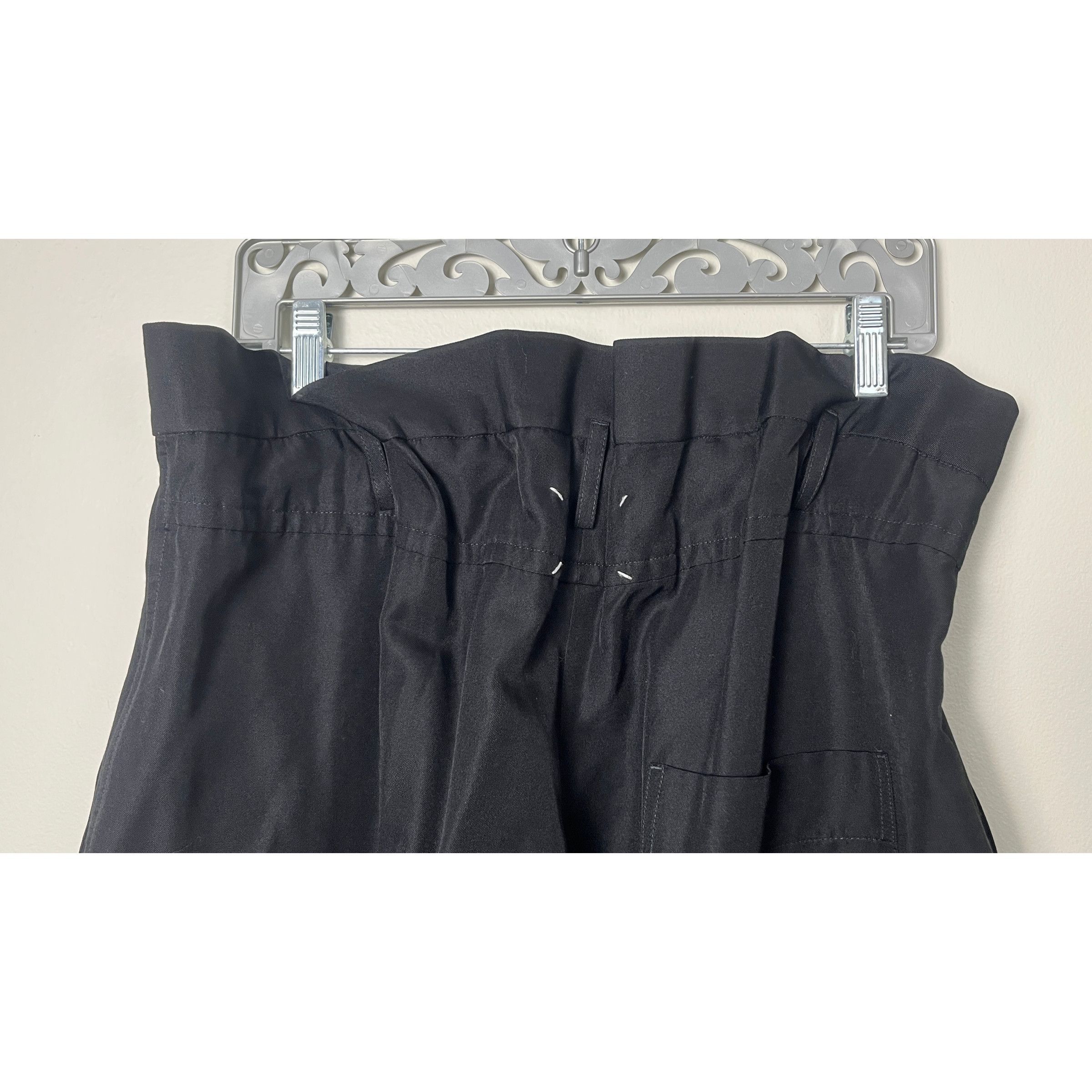 Maison Margiela MARGIELA WHITE LABEL WIDE LEG PAPER BAG WAIST PANTS Size 27" / US 4 / IT 40 - 7 Thumbnail