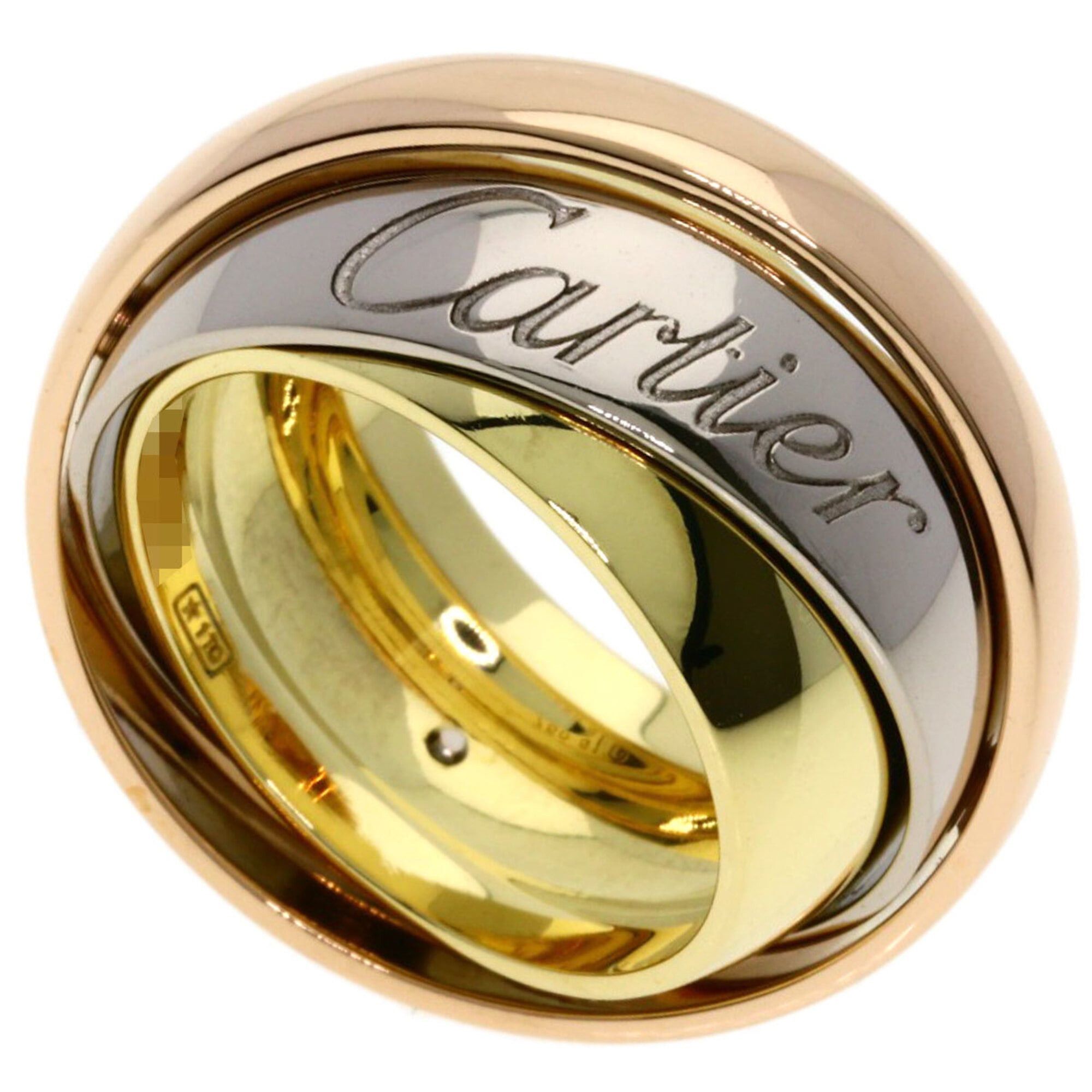 Cartier Cartier Trinity Must Essence #51 Ring - 18K Yellow Gold/18K White Pink Gold Women's CARTIER Size ONE SIZE - 1 Thumbnail
