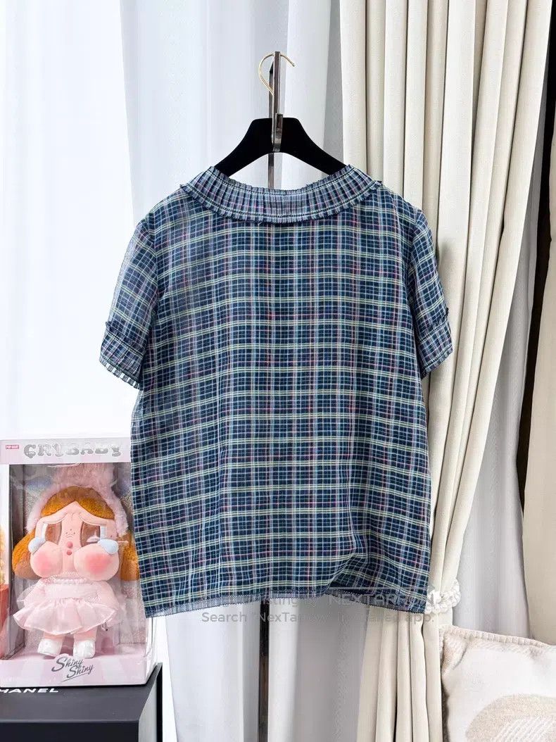 Chanel Chanel Color-matched plaid short sleeves Size XS / US 0-2 / IT 36-38 - 2 Thumbnail
