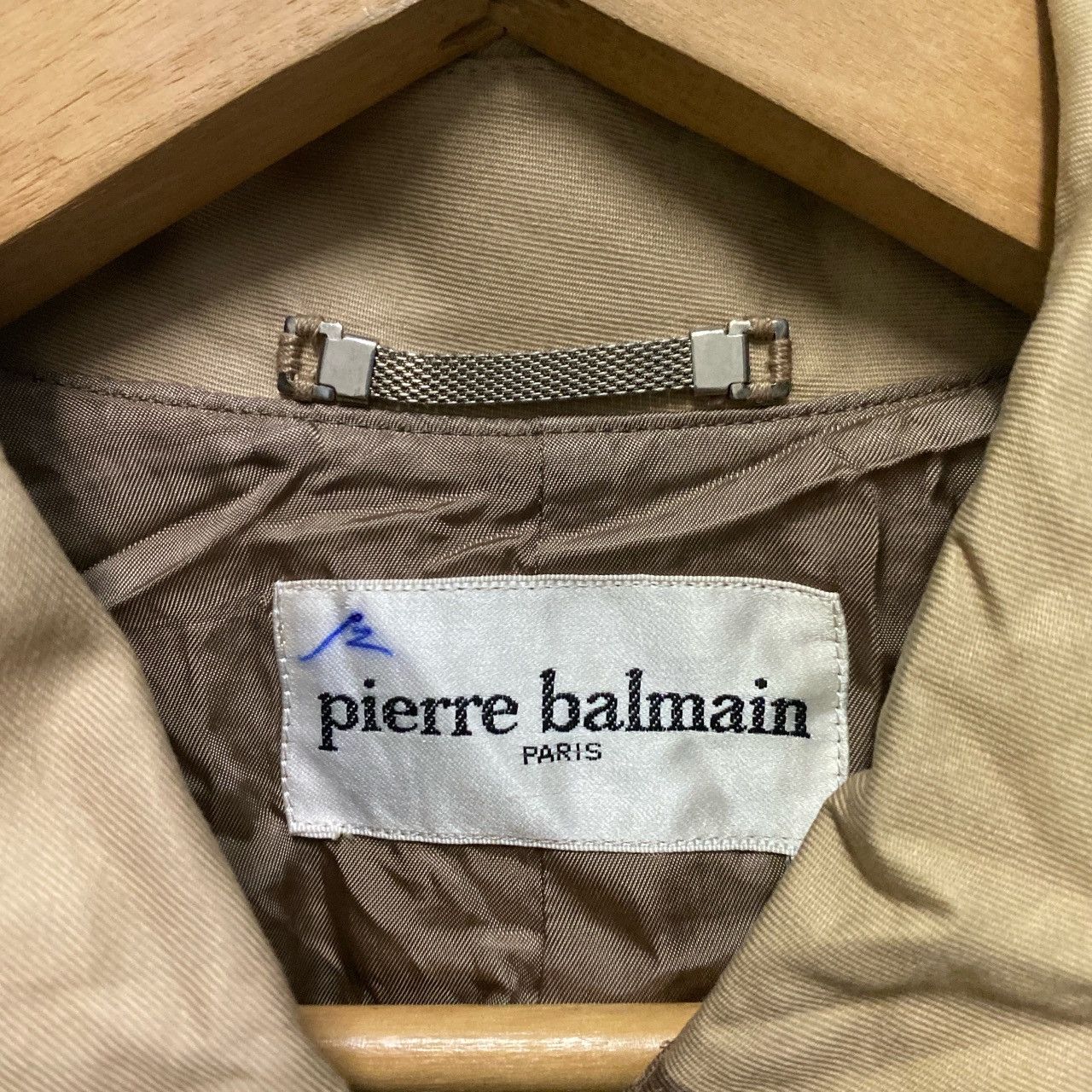 Balmain Pierre Balmain Paris 90s Signature Logo Long Trench Coat Size US S / EU 44-46 / 1 - 6 Thumbnail