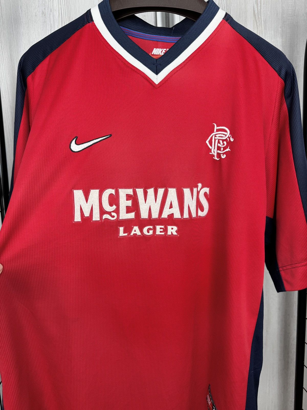Nike Nike Glasgow Rangers FC 1998/1999 Away Shirt Soccer Jersey Size US XXL / EU 58 / 5 - 4 Thumbnail