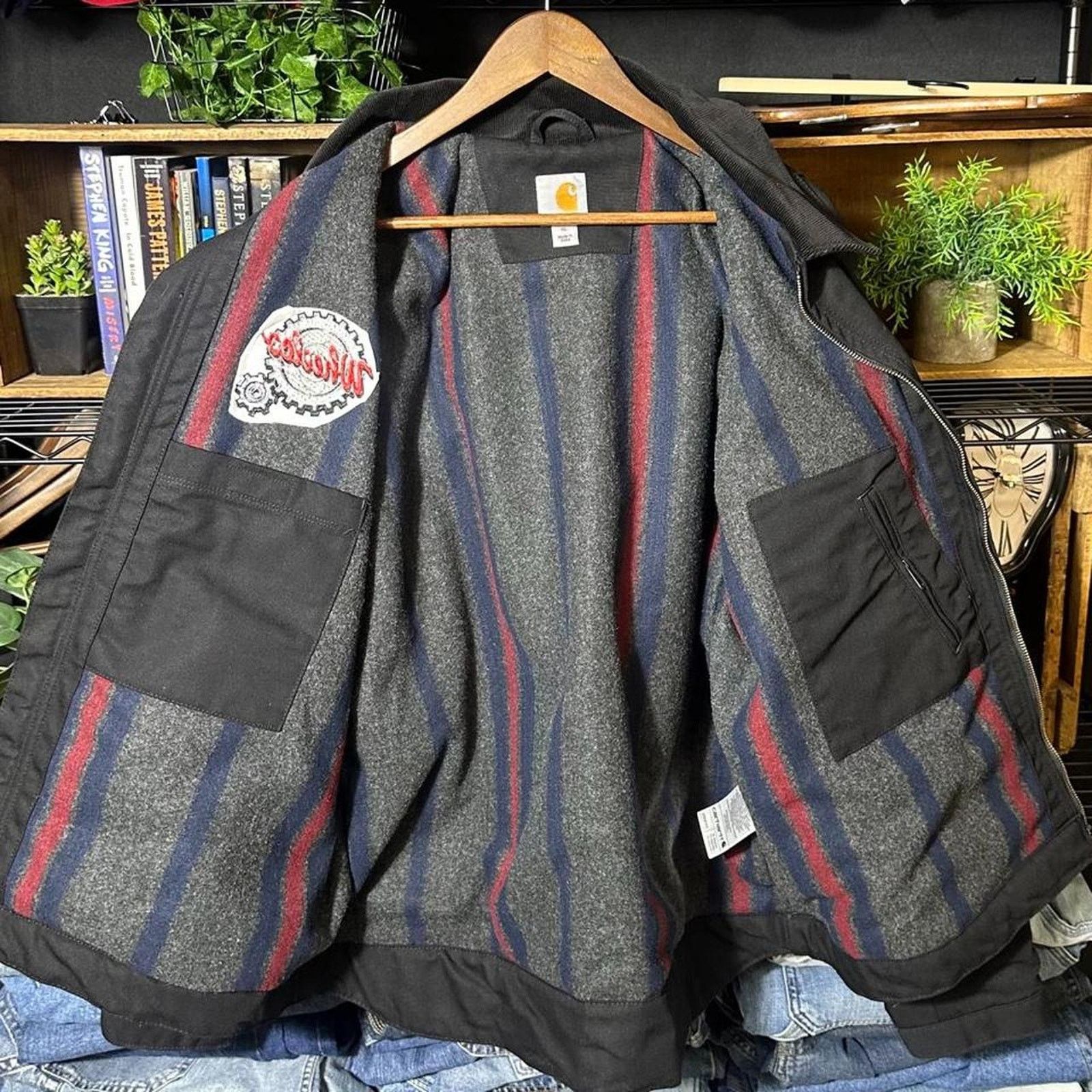 Carhartt Carhartt 103828 BLK Detroit Jacket XL Blanket Lined Black Size US L / EU 52-54 / 3 - 3 Thumbnail