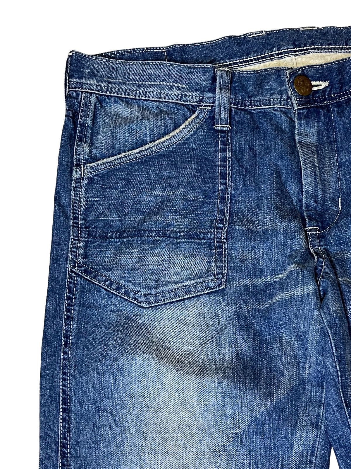 Edwin FLARE🔥EDWIN REBEL VINTAGE BUSHPANT LOW RISE FLARED JEANS Size US 34 / EU 50 - 4 Thumbnail