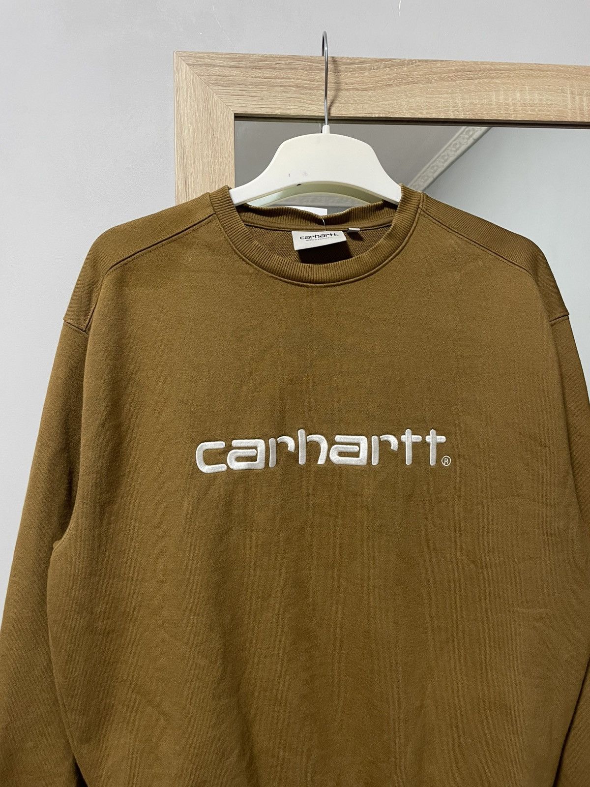 Carhartt Carhartt sweatshirt big logo size small vintage Size US S / EU 44-46 / 1 - 6 Thumbnail