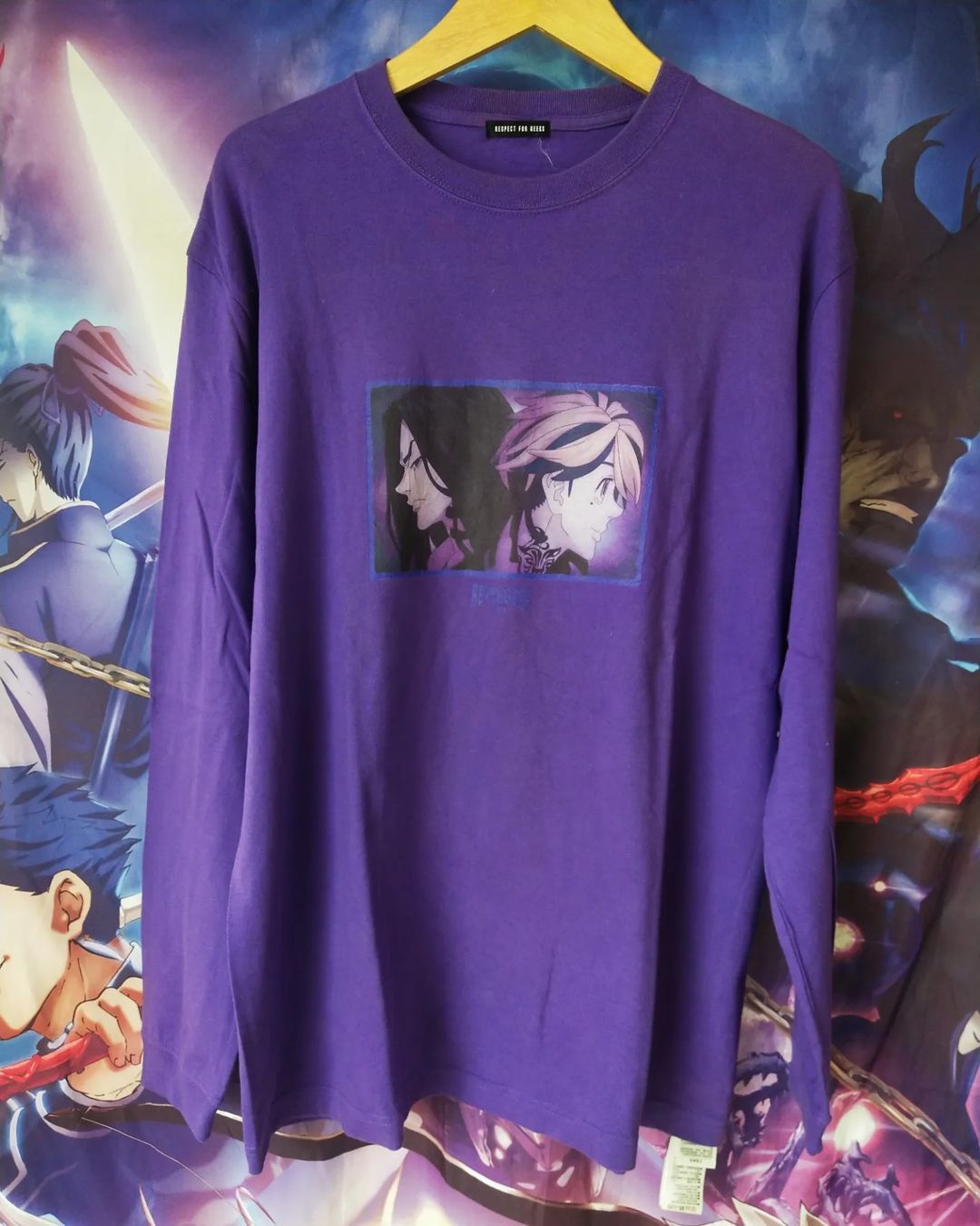 Anime × Japanese Brand Tokyo Revengers x R4G Baji Kazutora Anime Longsleeve Size US XL / EU 56 / 4 - 1 Thumbnail