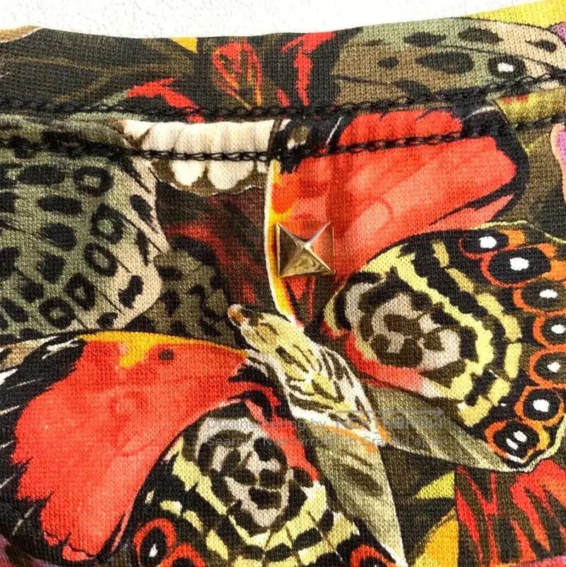 Valentino Valentino Colorful Butterfly Print Men's T-shirt . Size US XS / EU 42 / 0 - 6 Thumbnail