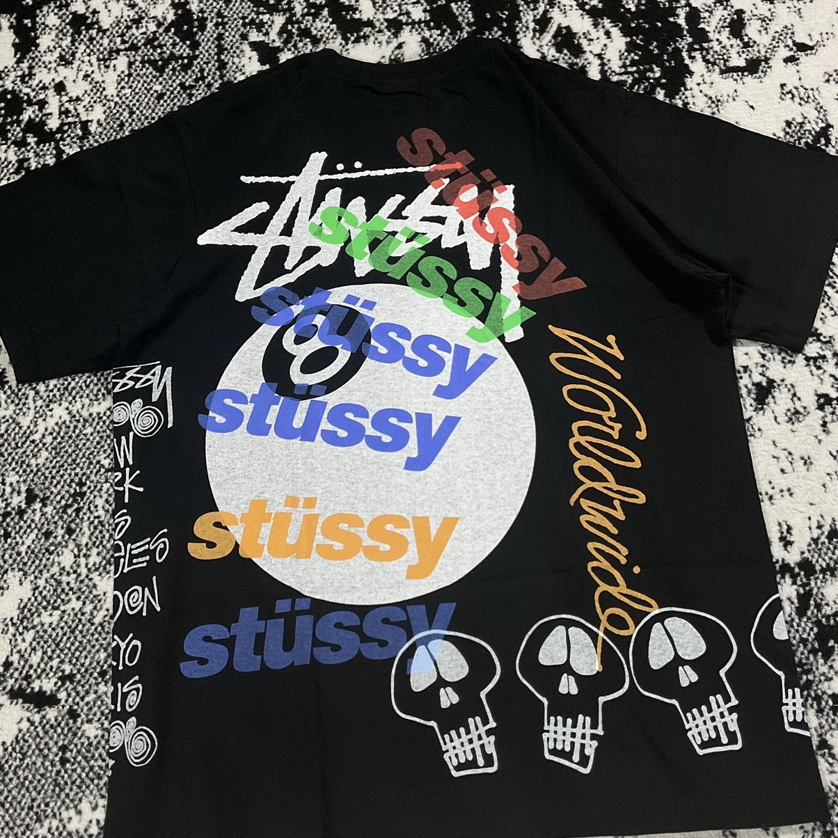 Stussy STUSSY TEST STRIKE PIGMENT DYED TEE IN BLACK - L Size US L / EU 52-54 / 3 - 2 Thumbnail