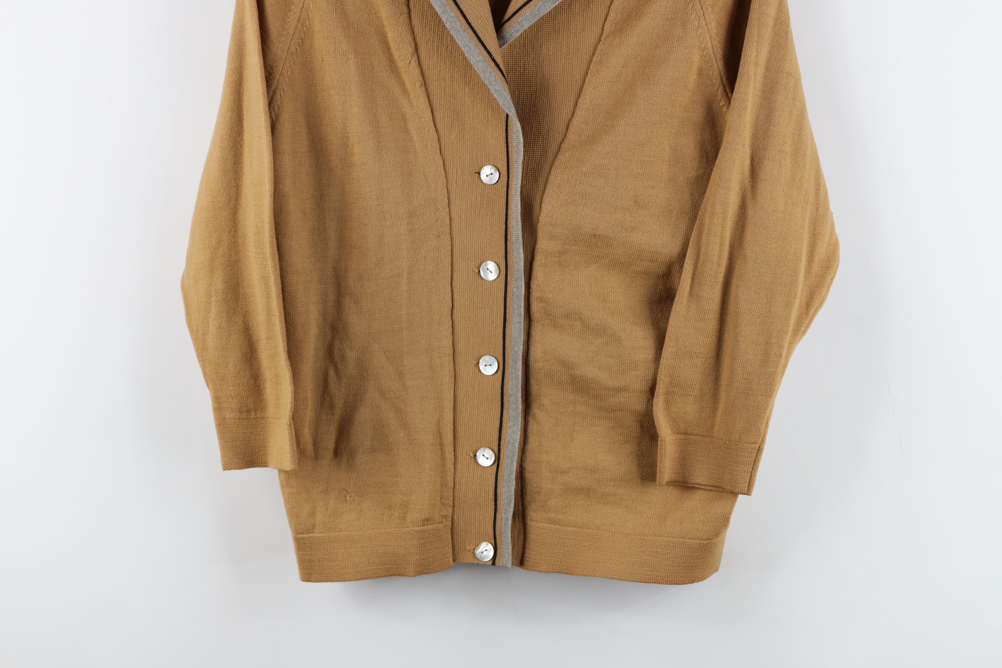 Vintage Vintage 50s Streetwear Wool Knit Blazer Cardigan Sweater Size XXS / US 00 / IT 34 - 3 Thumbnail