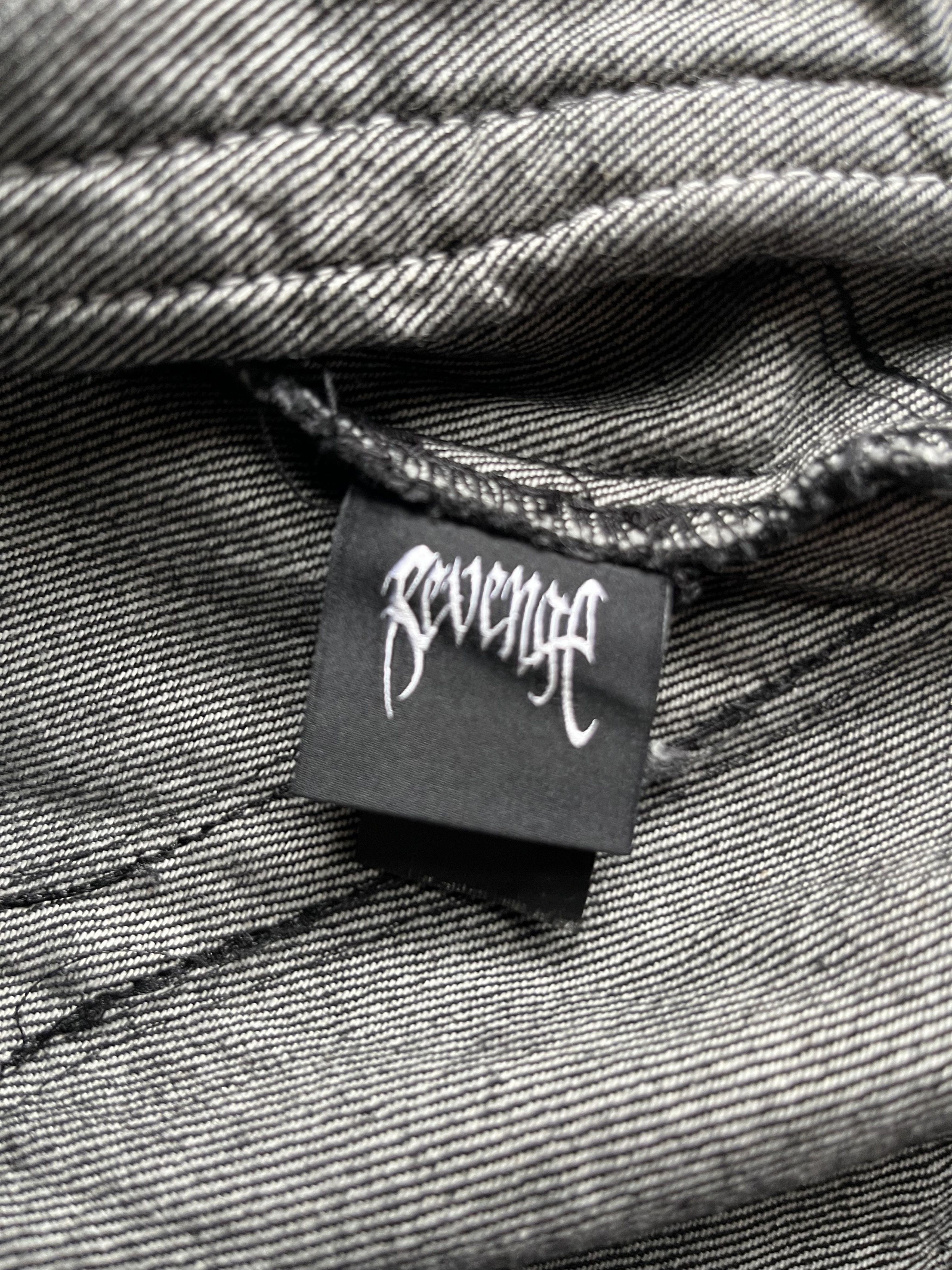 Revenge SPIDER WEB DENIM JACKET WAXED BLACK - MEDIUM Size US M / EU 48-50 / 2 - 7 Thumbnail