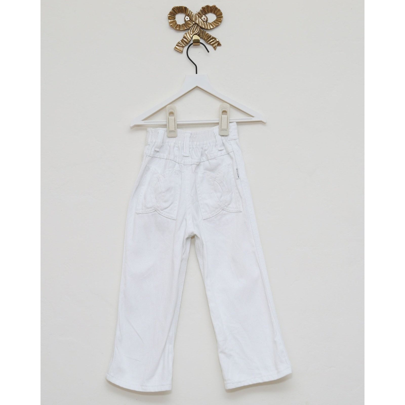 Vintage vintage white jeans / Kids 4 Size 24" / US 00 / IT 34 - 2 Thumbnail