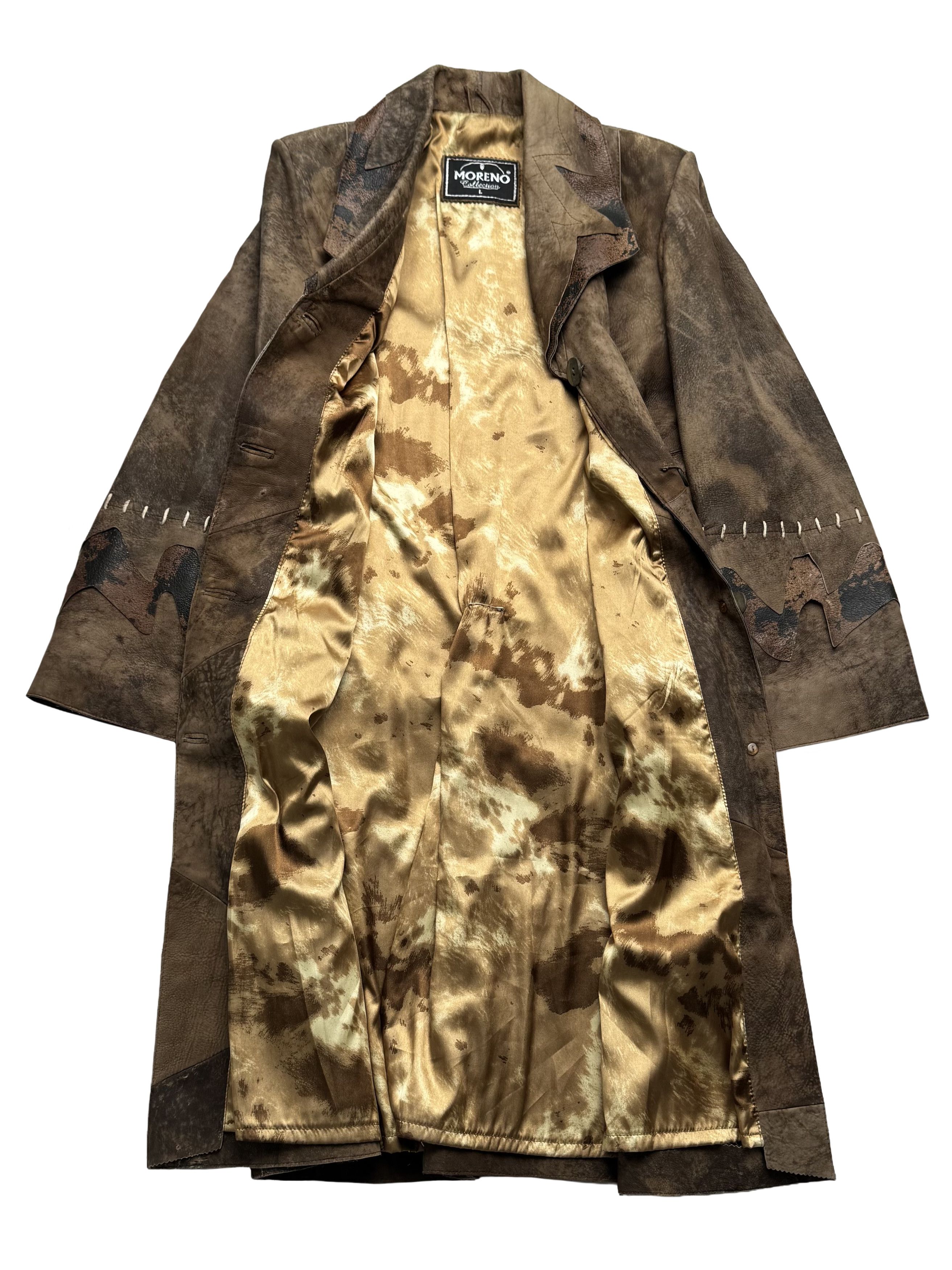 Vintage Vintage Leather Coat Size L / US 10 / IT 46 - 3 Thumbnail
