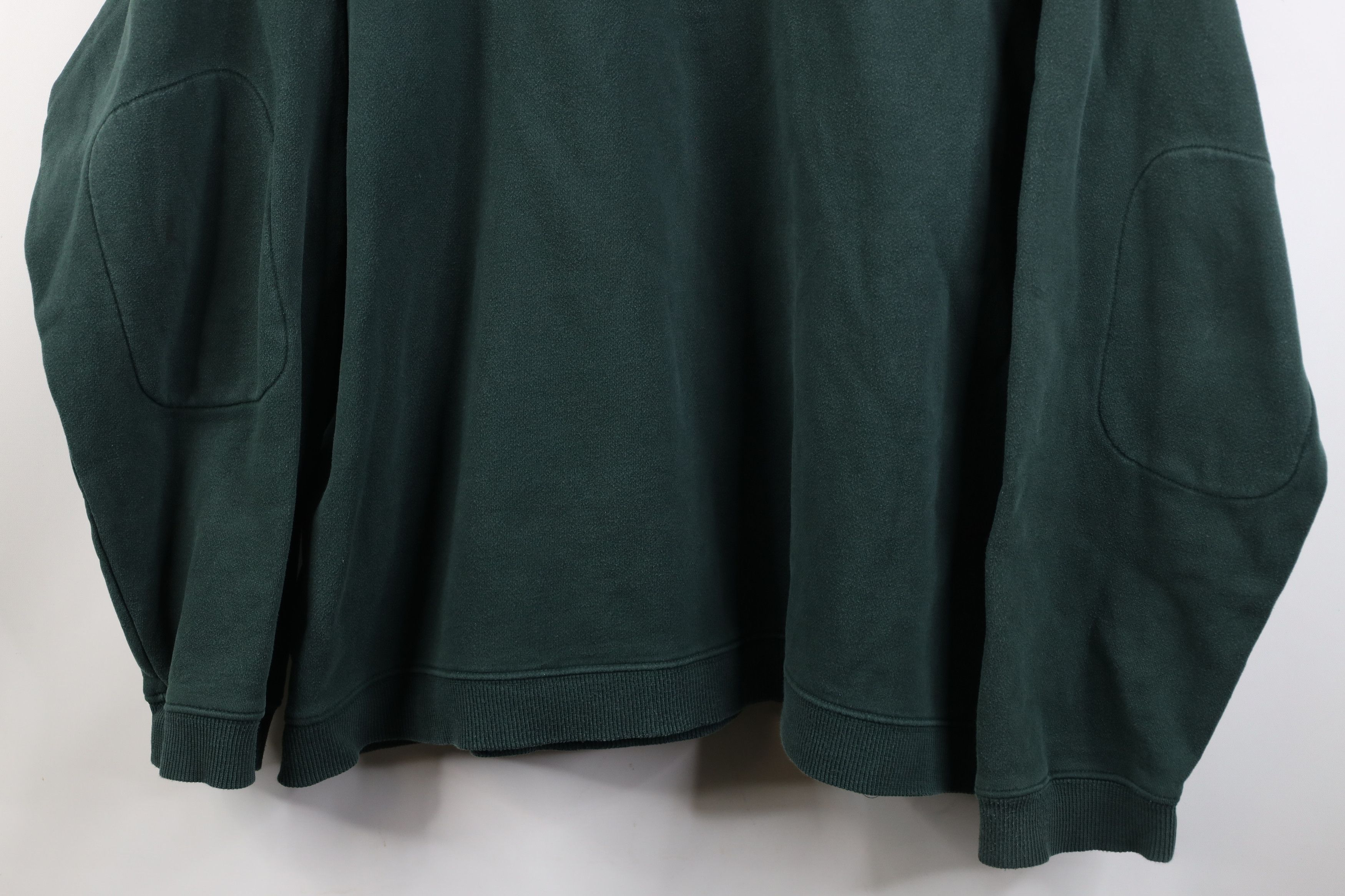 Columbia Vintage 90s Y2K Columbia Elbow Patch 1/4 Half Zip Sweatshirt Size US XXL / EU 58 / 5 - 3 Thumbnail