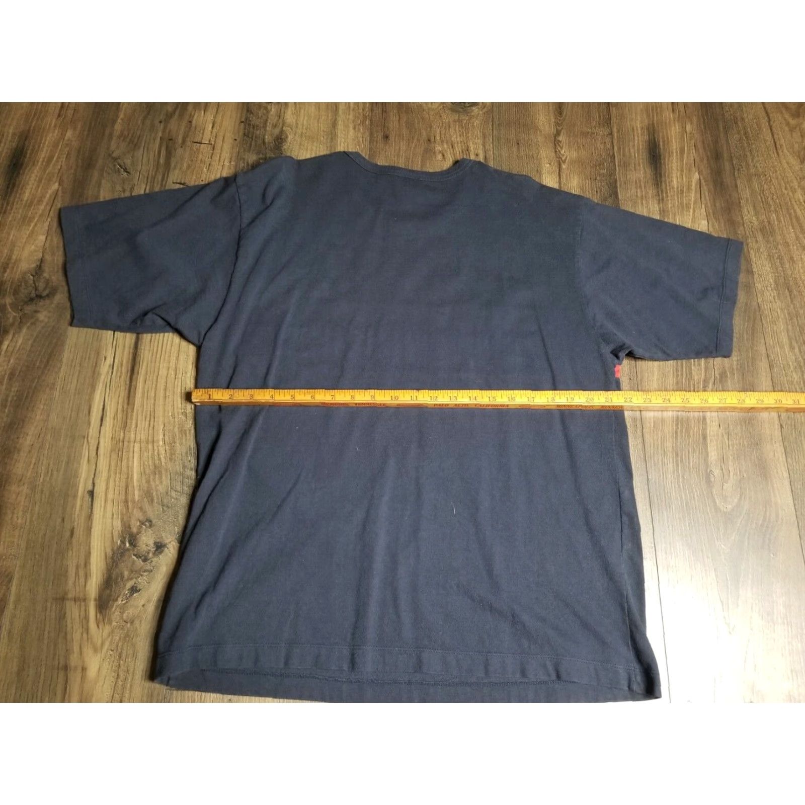 Old Navy VINTAGE Old Navy Mens T-Shirt Striped Casual Crew Neck 2XL Blue Red White 90s Mens Size US XXL / EU 58 / 5 - 2 Thumbnail