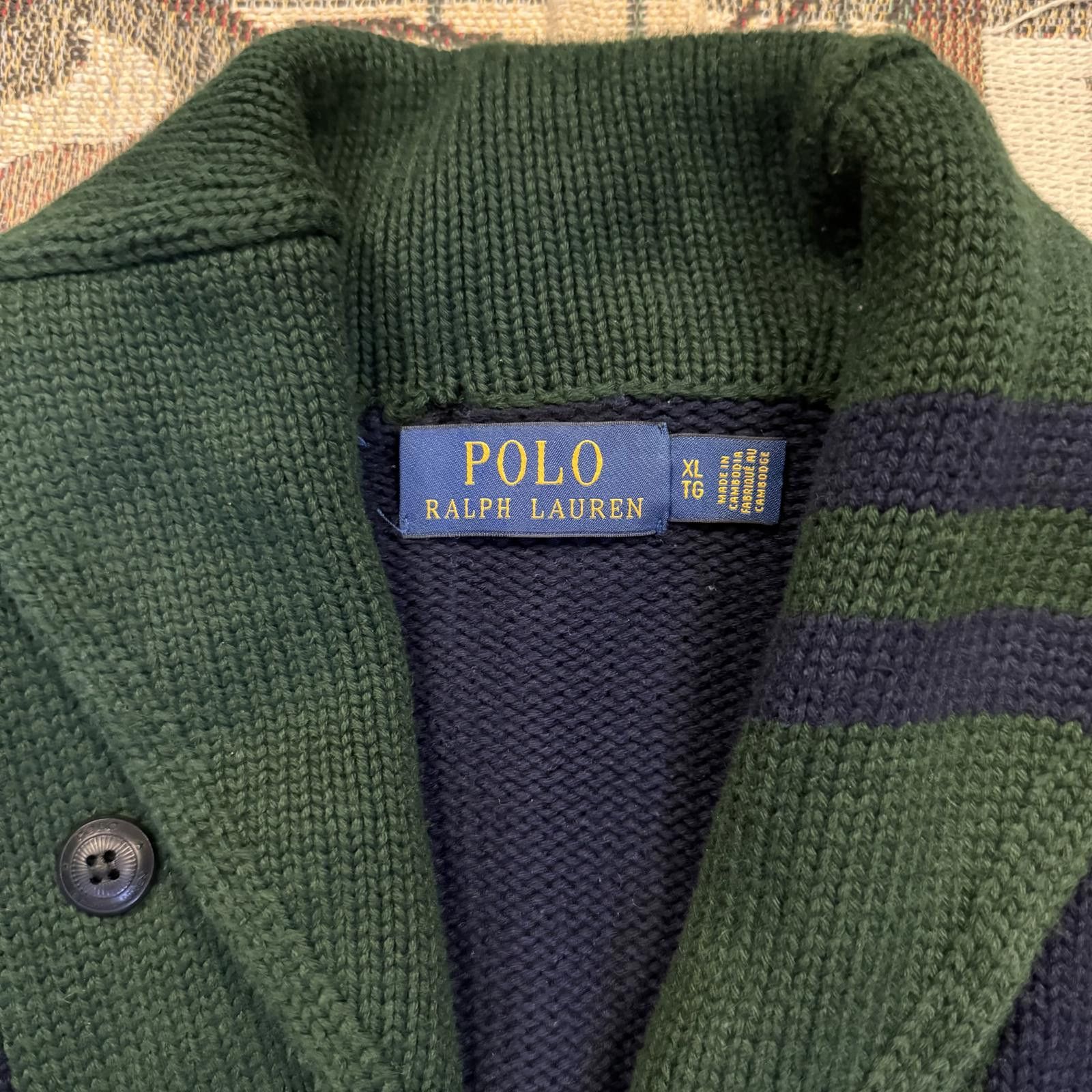 Polo Ralph Lauren Polo Ralph Lauren Winged Foot Varsity Letter Cardigan Size US XL / EU 56 / 4 - 5 Thumbnail