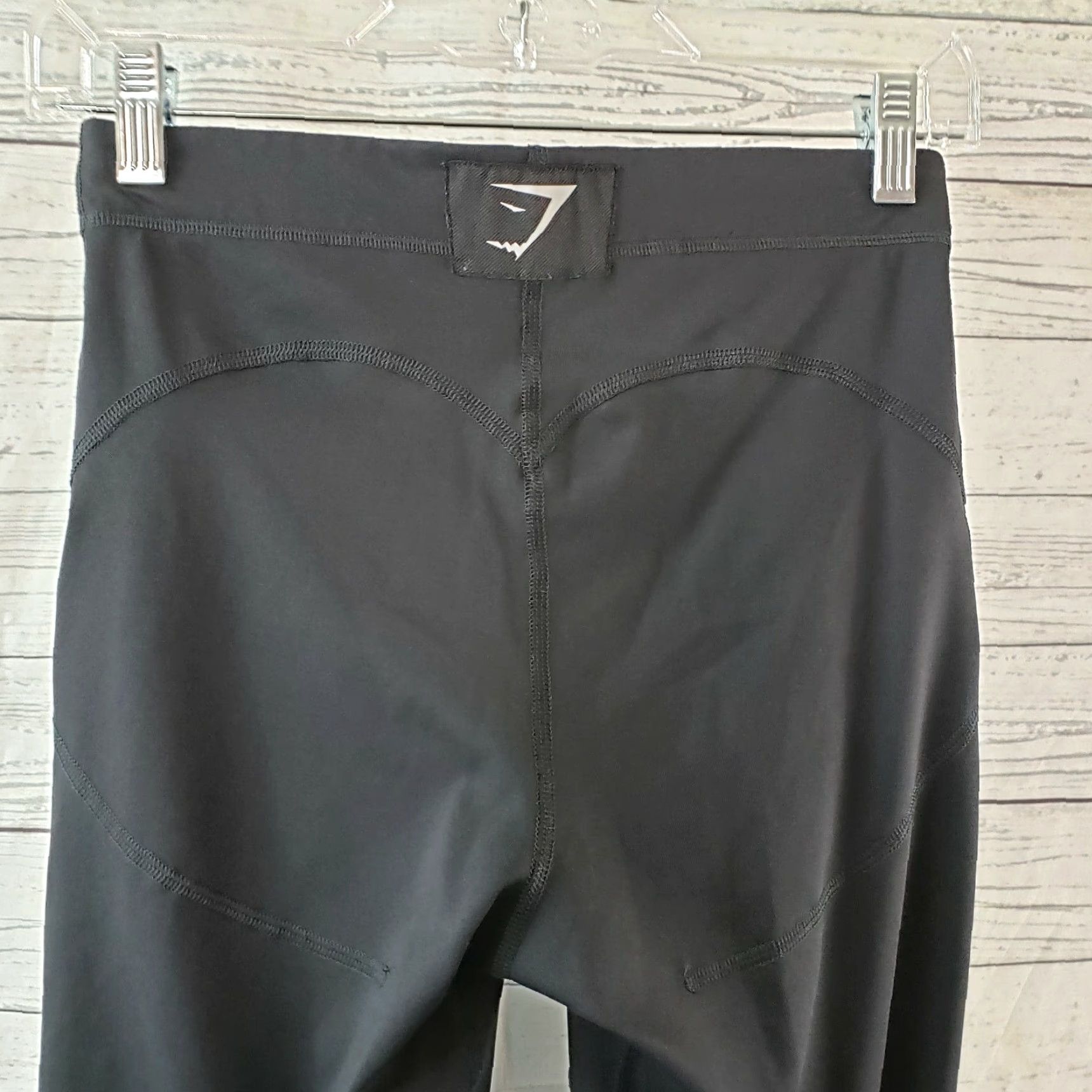 Gymshark Gymshark Womens Capri Leggings Sz Small Black Gray Mid Rise Size 28" / US 6 / IT 42 - 3 Thumbnail