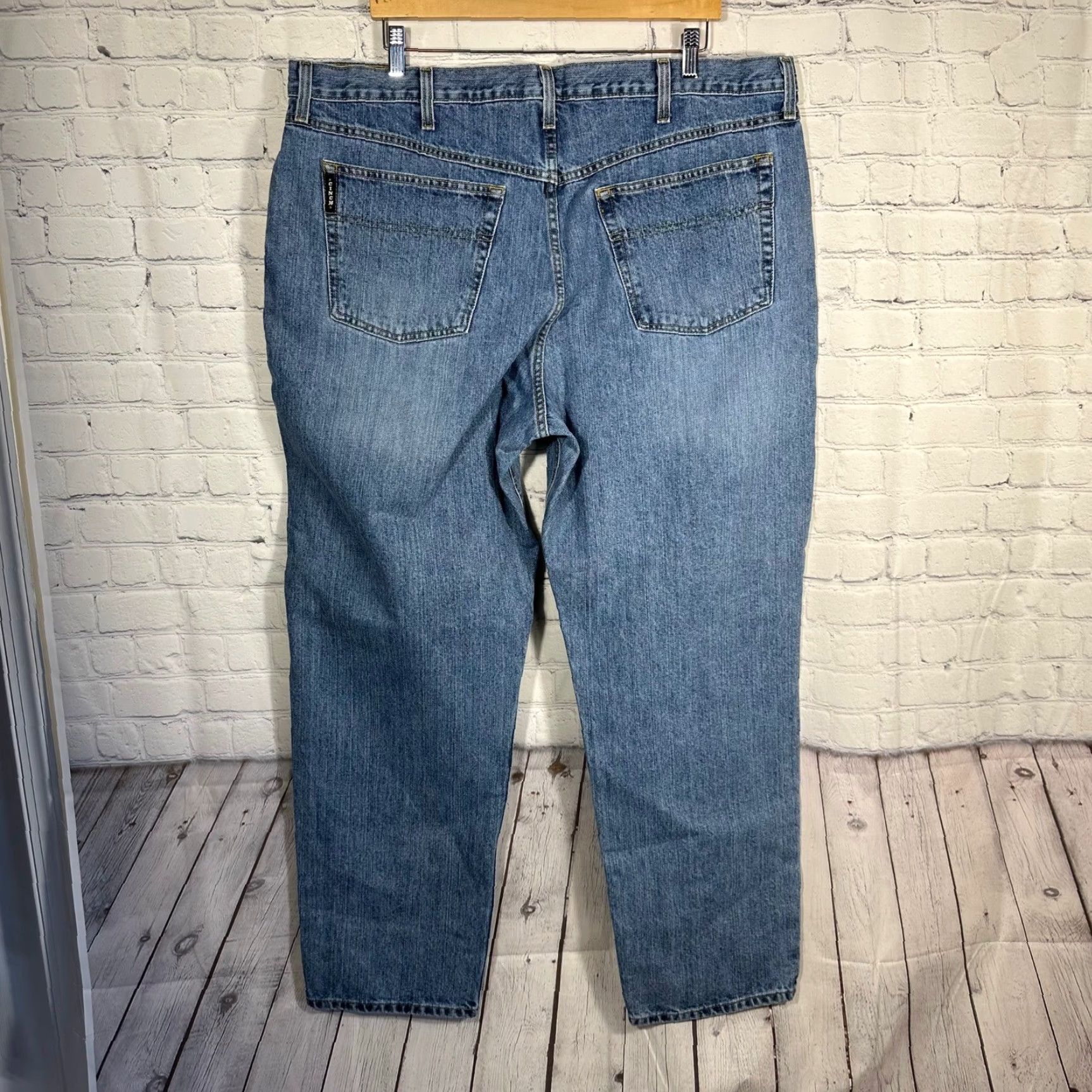 Vintage Cinch Jeans Mens Black Label Medium Wash 40x32 Straight 5-Pocket Denim Western Modern Casual Size US 40 / EU 56 - 7 Thumbnail