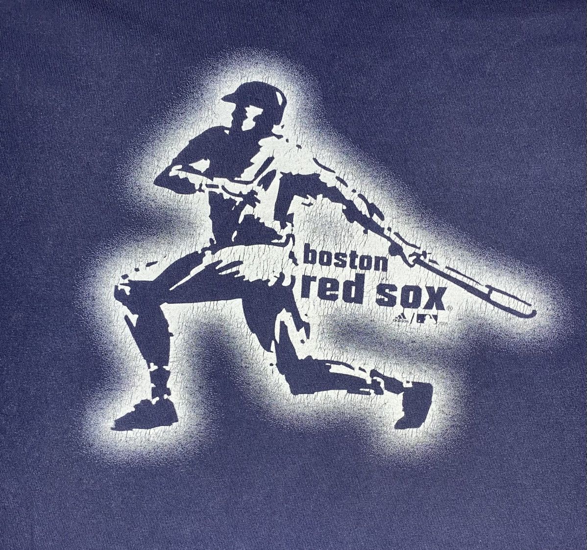 Adidas Y2K Adidas Boston Red Sox T Shirt Baseball MLB Retro Logo Size US XL / EU 56 / 4 - 2 Thumbnail