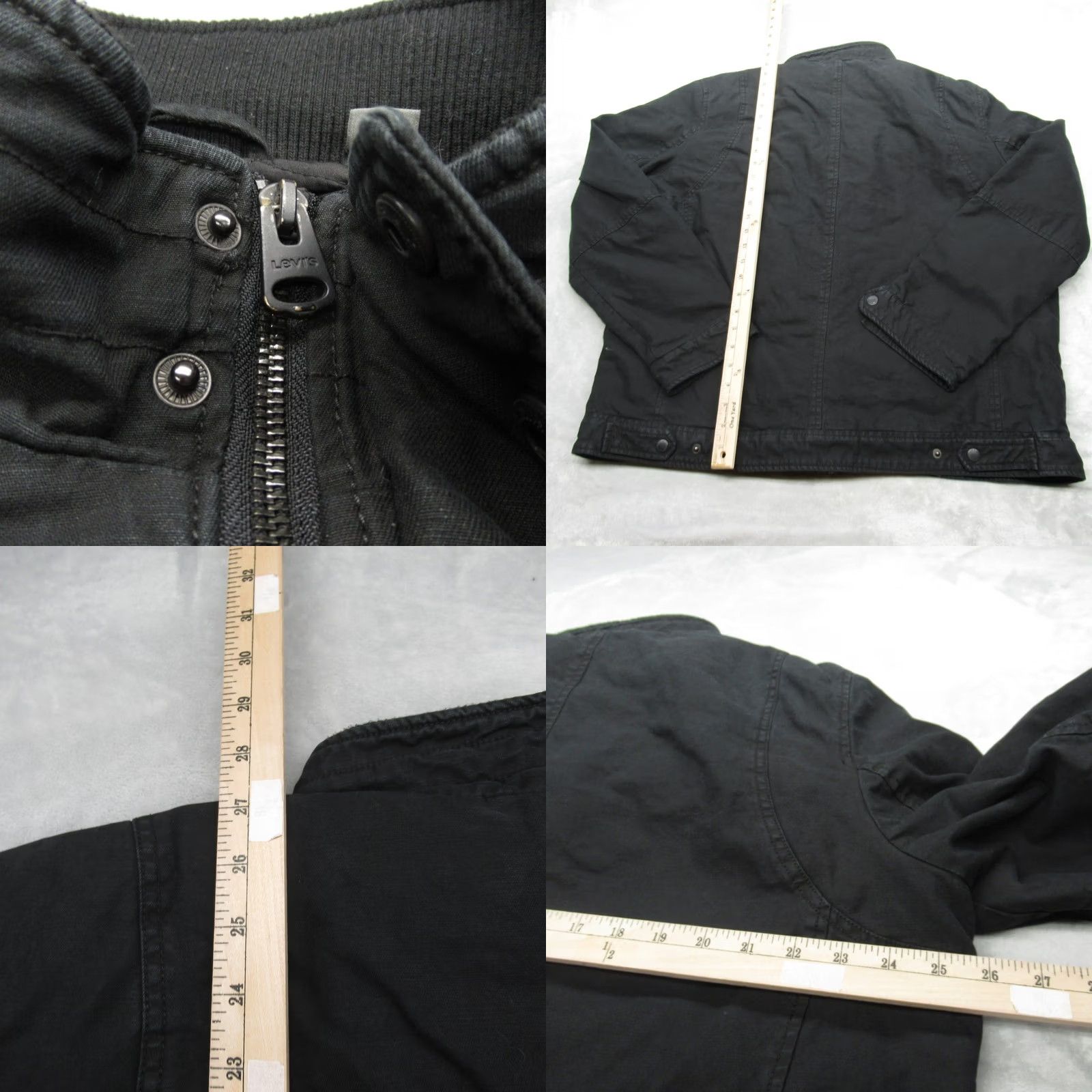 Levi's Levi's Jacket Men XL Black Canvas Pockets Full Zip Lined Military Quilt Insulated Cold Weather Casual Mens Size US XL / EU 56 / 4 - 8 Thumbnail