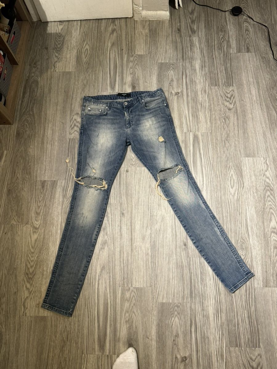 Japanese Brand Represent Skinny Biker Denim Size US 36 / EU 52 - 1 Thumbnail