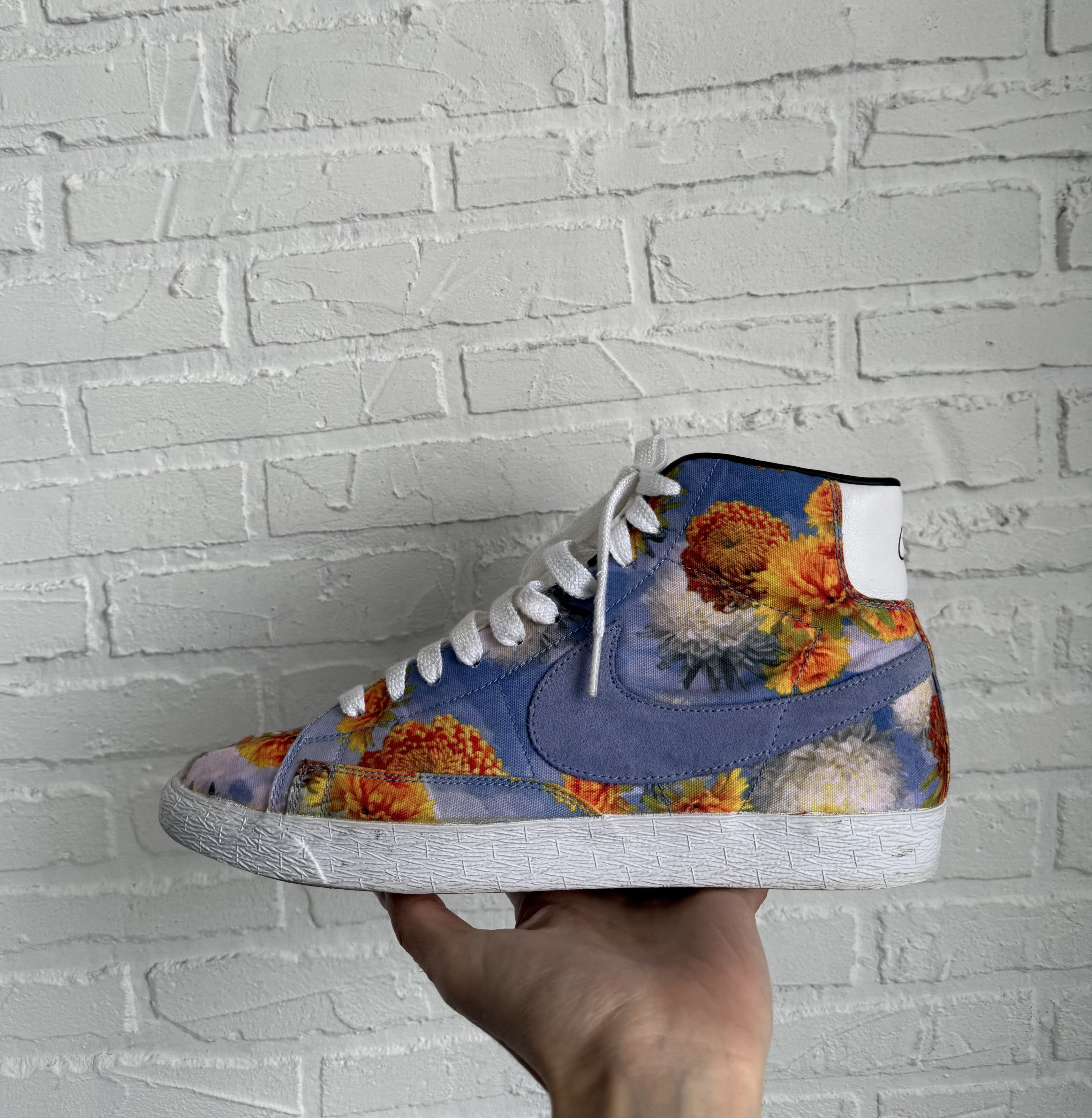 Nike RARE Nike Blazer Mid Floral Pack Chicago sneakers Size US 12 / EU 45 - 6 Thumbnail