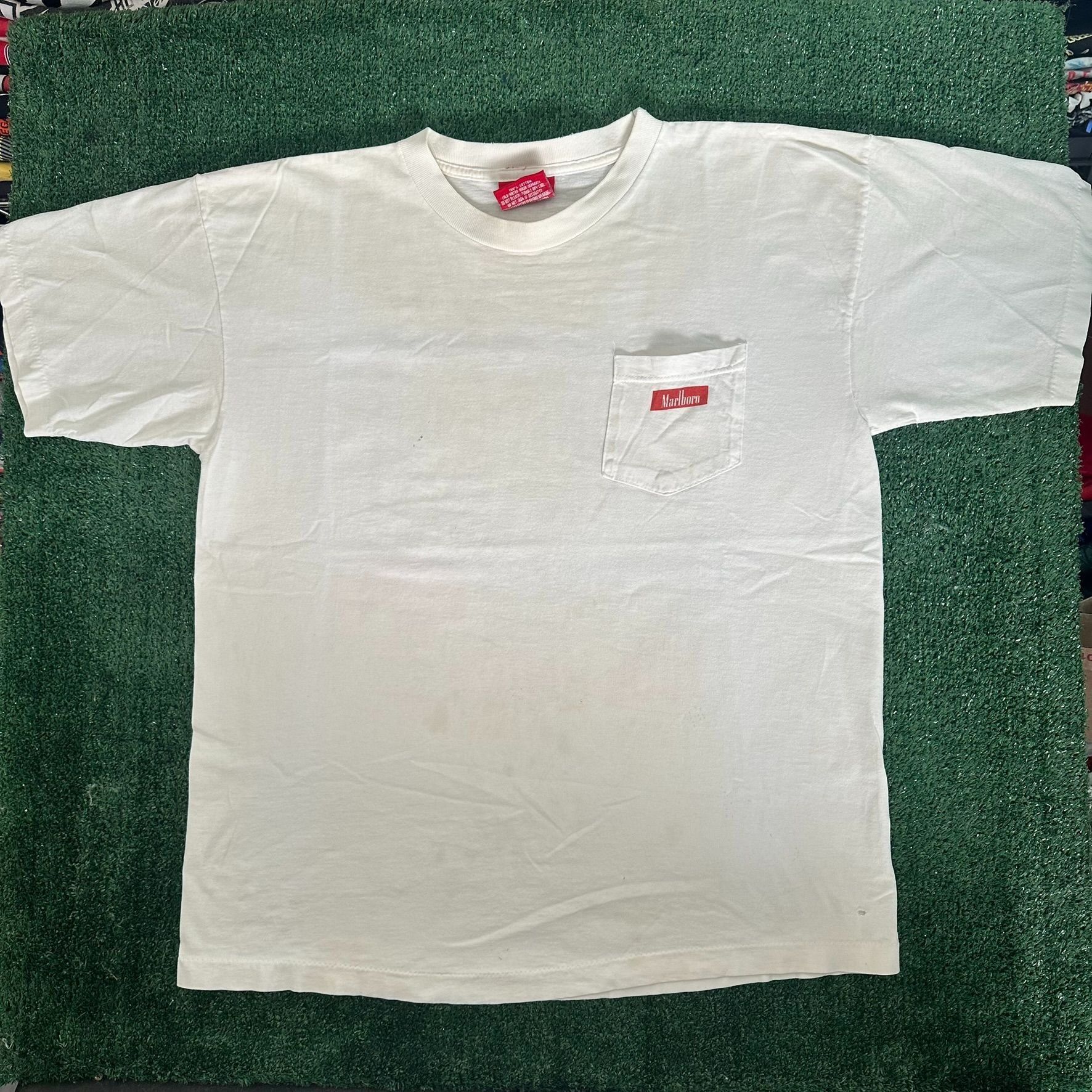Marlboro Vintage 90s Marlboro Ride Hard T-Shirt Single Stitch Tee Size US XL / EU 56 / 4 - 3 Thumbnail