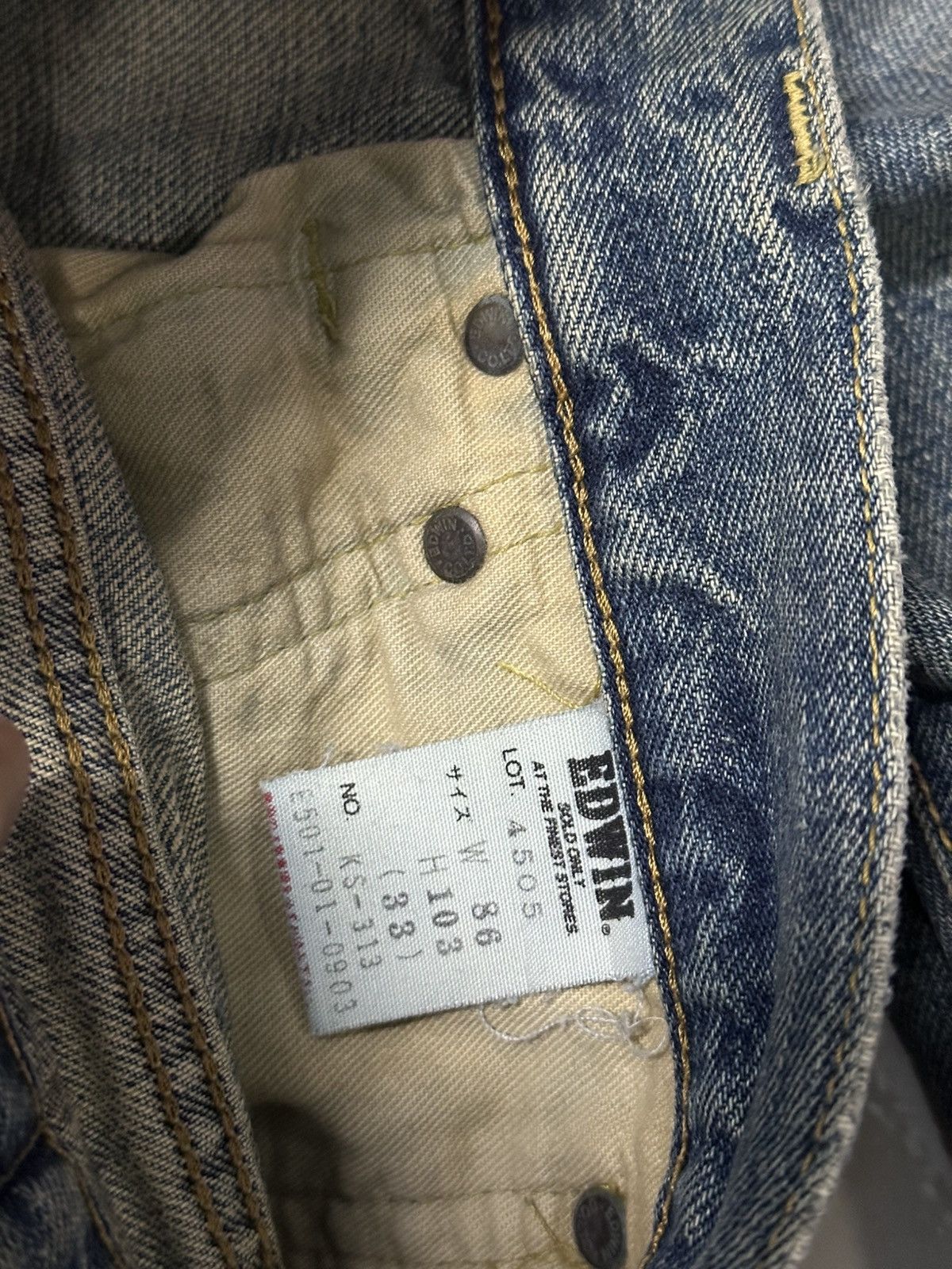 Kapital Vintage Edwin 505X Light Washed Selvedge Denim. Size US 32 / EU 48 - 7 Thumbnail