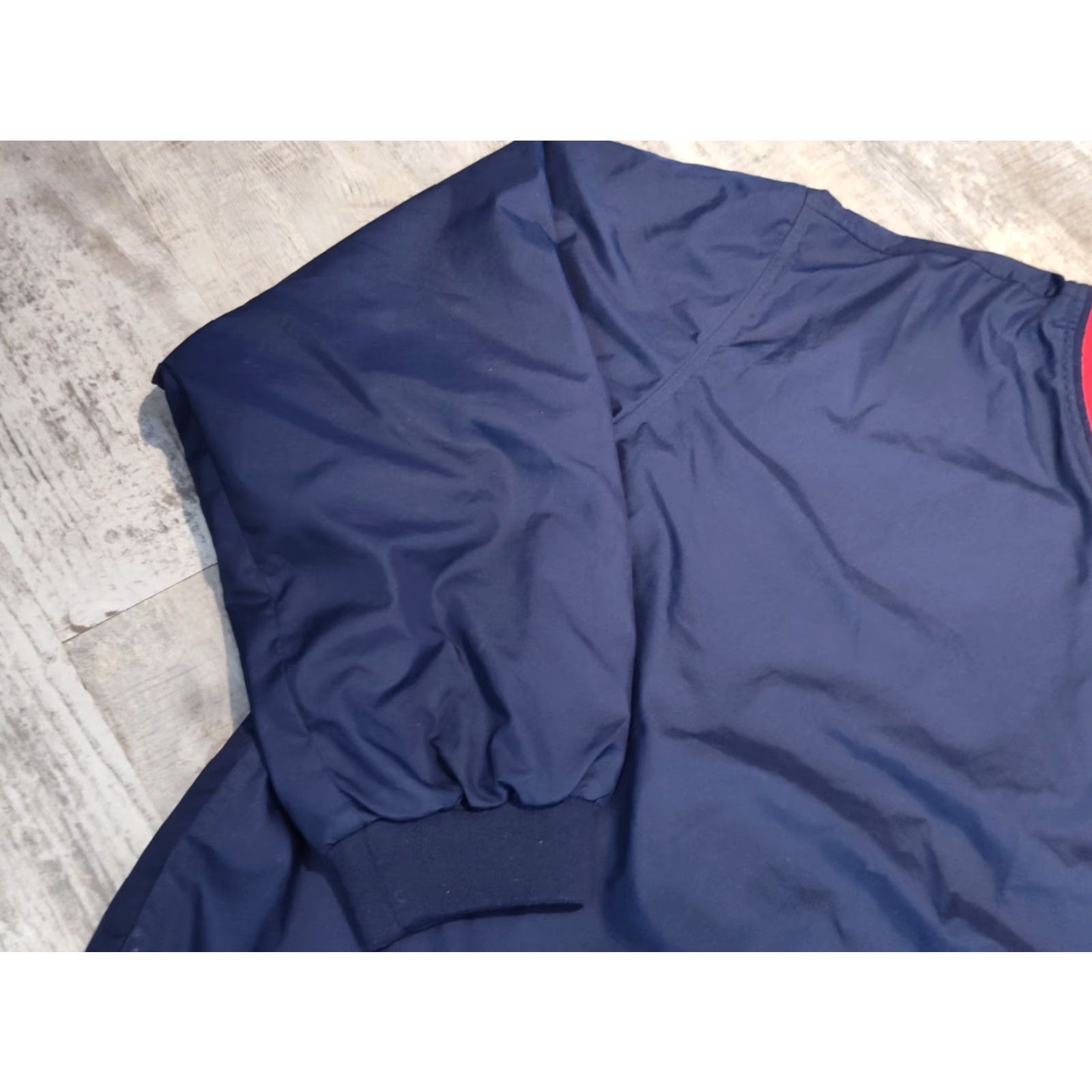 Tommy Hilfiger VINTAGE Tommy Hilfiger Windbreaker Jacket Mens L Blue 90s Y2K Streetwear Logo Pullover Short Jacket Coat Packable Elastic Cuffs Waist Size US L / EU 52-54 / 3 - 4 Thumbnail