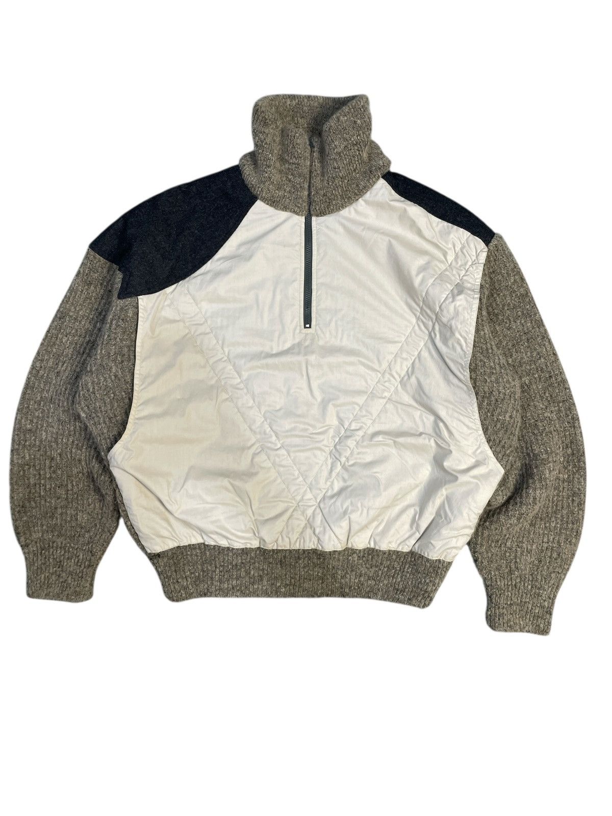 Aquascutum Vintage Aquascutum Wool Half Zipper Jacket Size US L / EU 52-54 / 3 - 1 Thumbnail