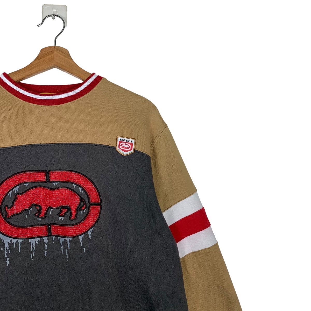 Ecko Unltd. Ecko Unltd. Big Logo Colorblock Pullover Sweater #0206-C10 Size US M / EU 48-50 / 2 - 5 Thumbnail