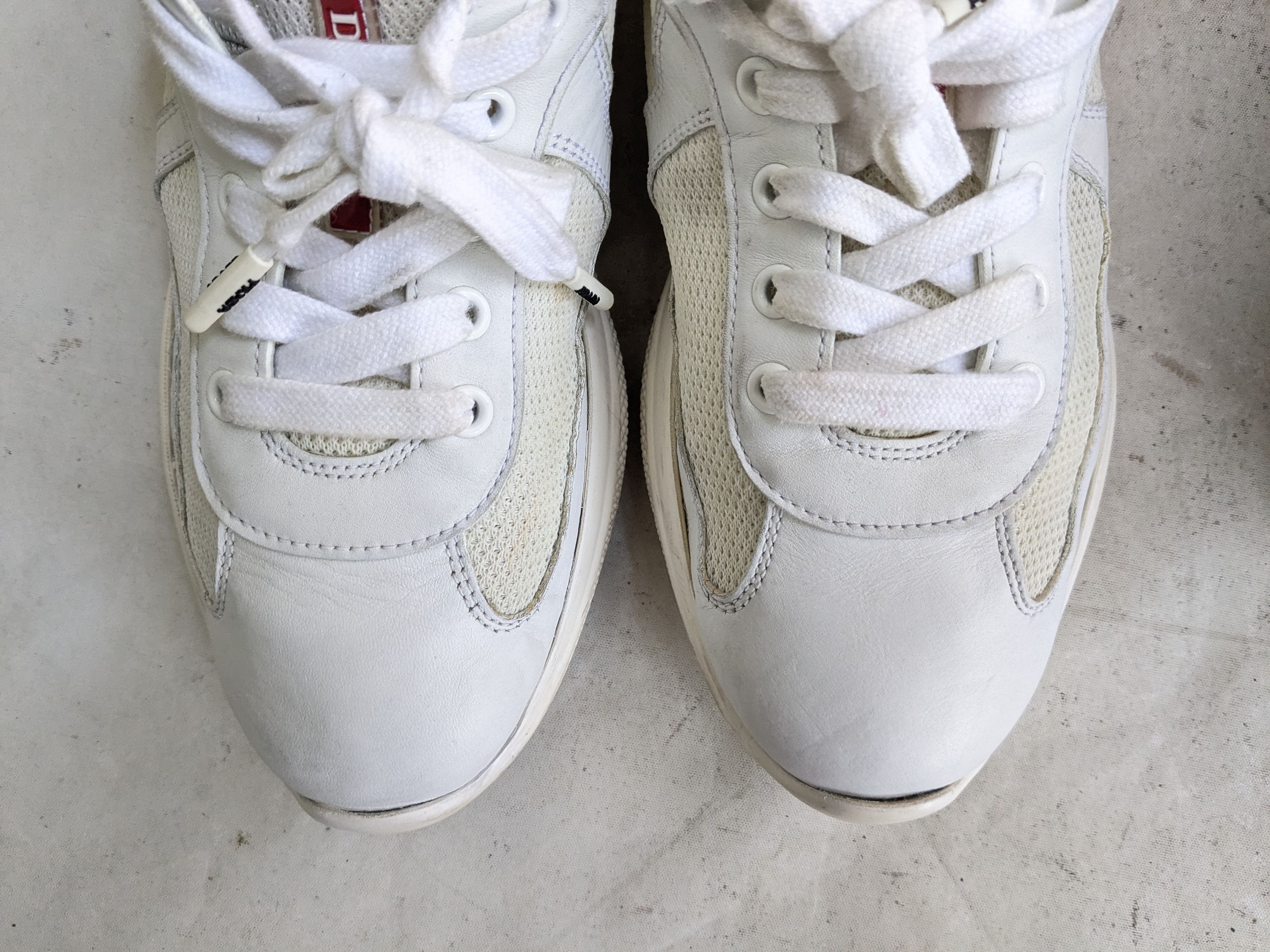 Prada Prada America's Cup White 8 Leather Low Top Size US 8 / EU 41 - 5 Thumbnail