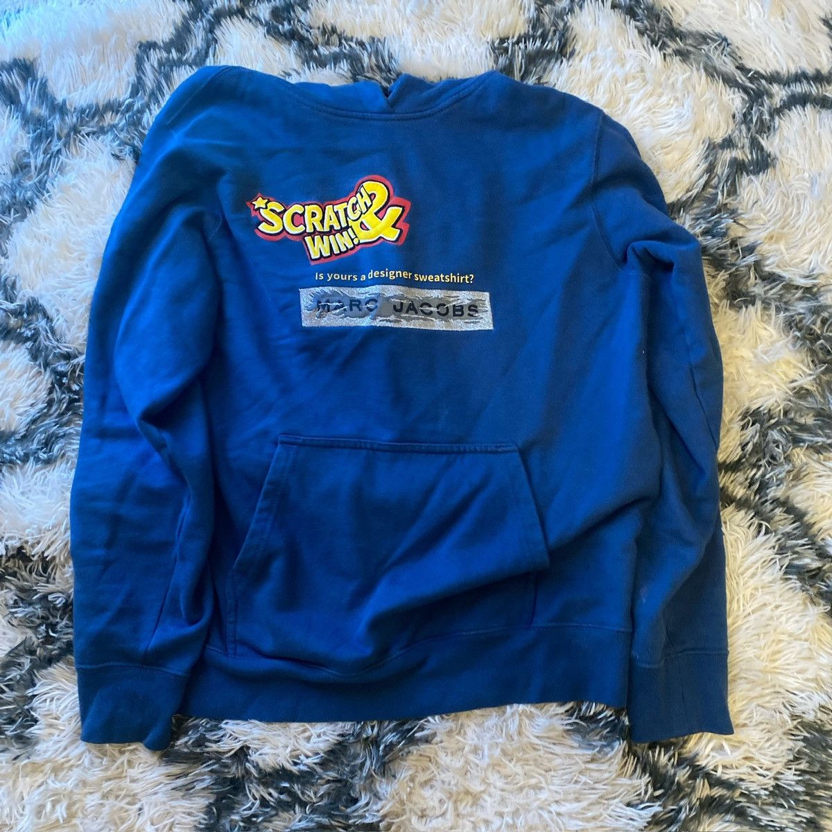 Marc Jacobs Rare* navy blue Marc Jacobs Scratch & Win hoodie Size US S / EU 44-46 / 1 - 5 Thumbnail
