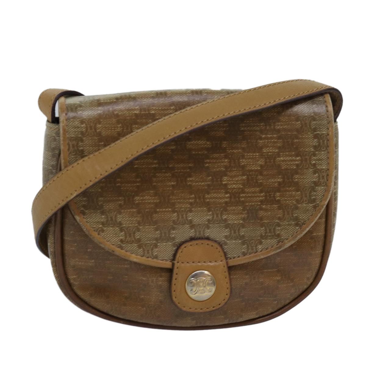 Celine CELINE Macadam Canvas Shoulder Bag Beige Size ONE SIZE - 1 Thumbnail