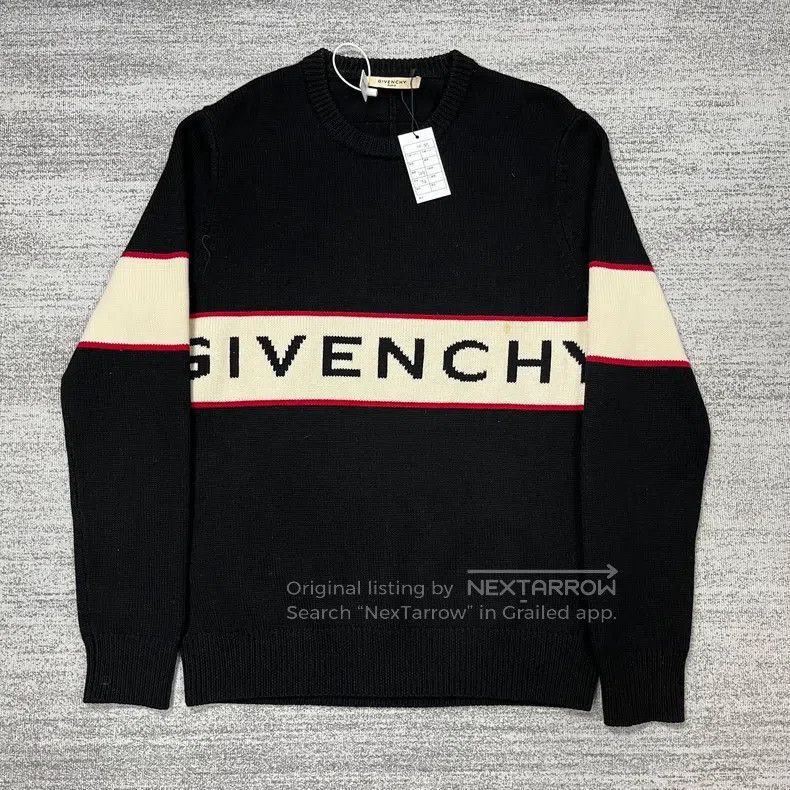 Givenchy Givenchy Letter Logo Wool Sweater Size US M / EU 48-50 / 2 - 1 Thumbnail